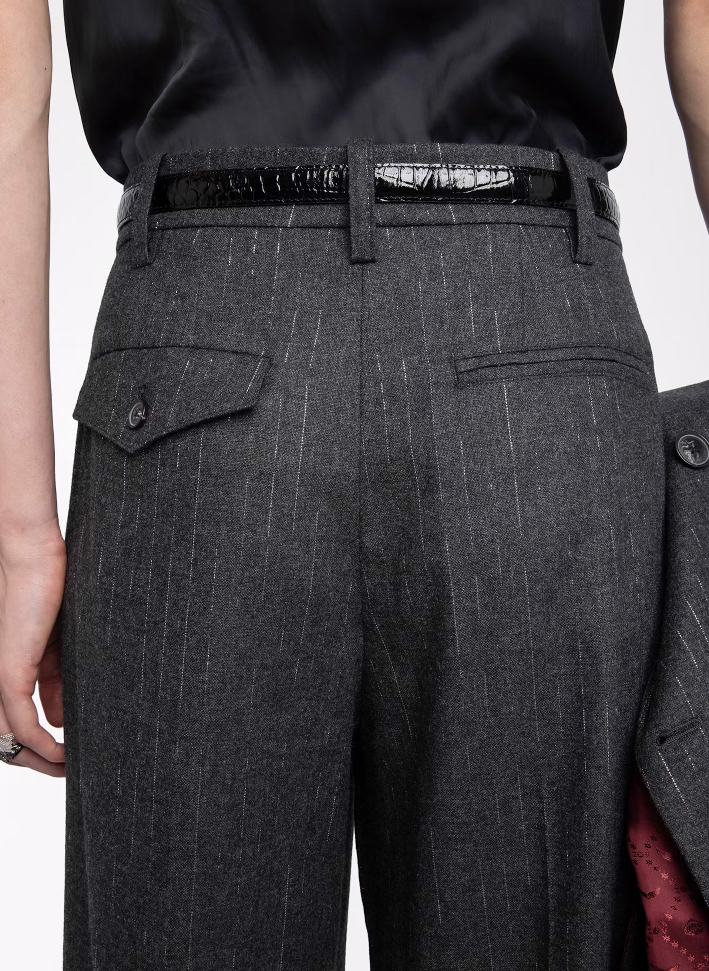 Pantalon tailleur droit ZADIG&VOLTAIRE Gris