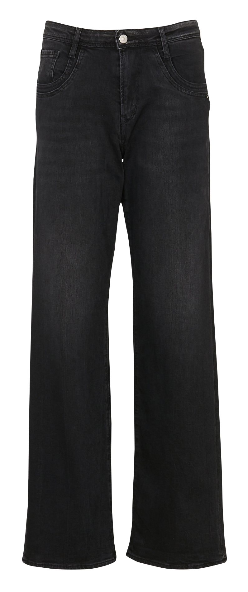 Jean large en coton mélangé LE TEMPS DES CERISES Noir