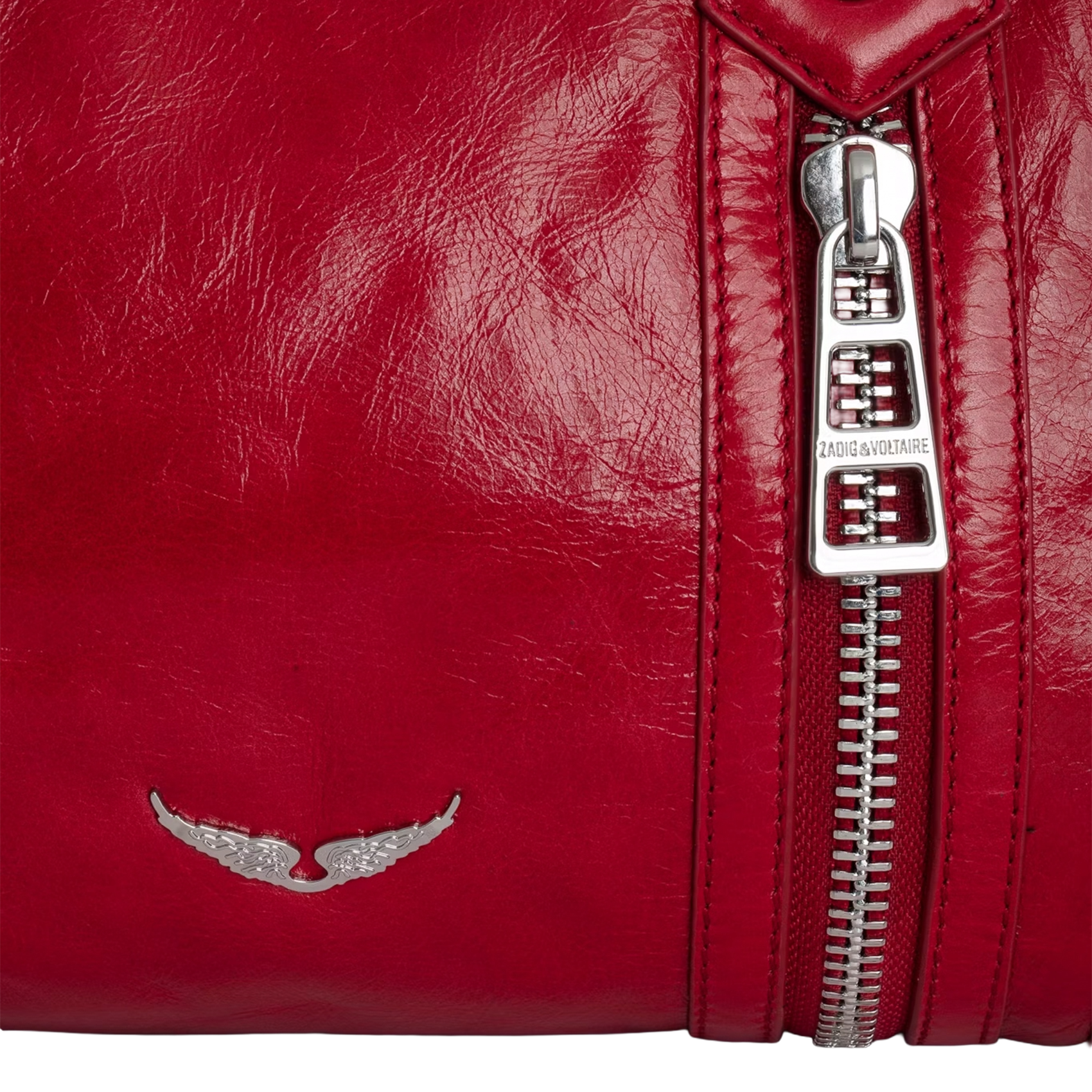 Patent leather shoulder bag ZADIG&VOLTAIRE Red