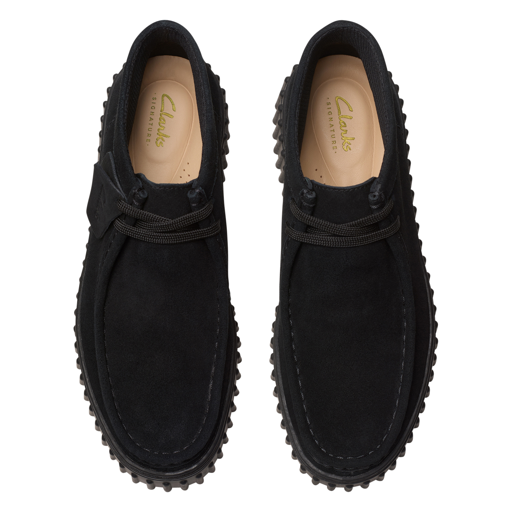 Wildleder-Lederstiefel CLARKS Schwarz