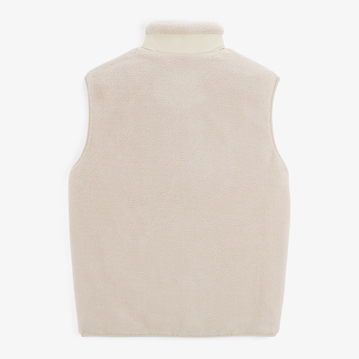 Solid Sleeveless Fleece SERGE BLANCO White