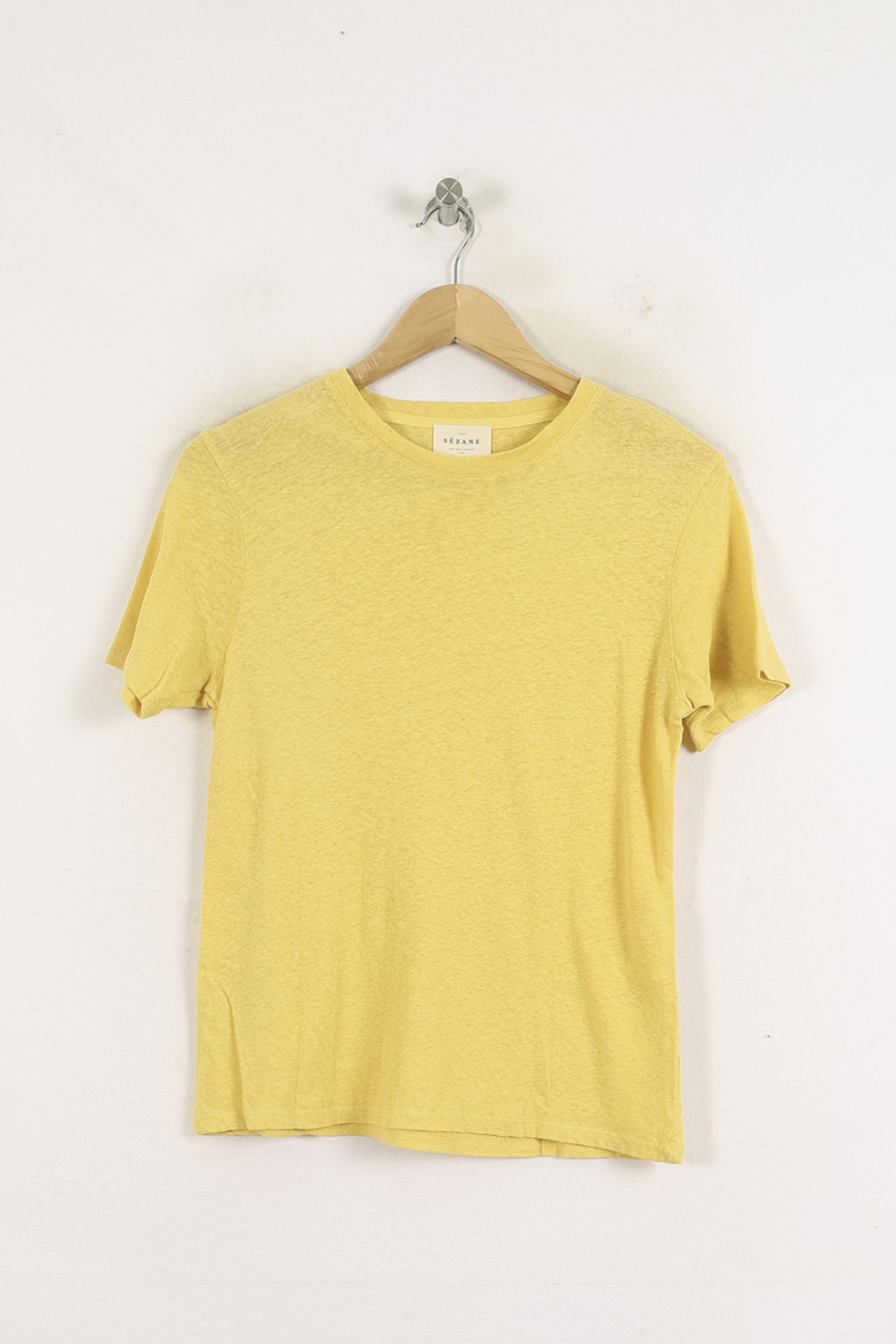 Tommy Badge T-shirt SEZANE - Seconde main Yellow