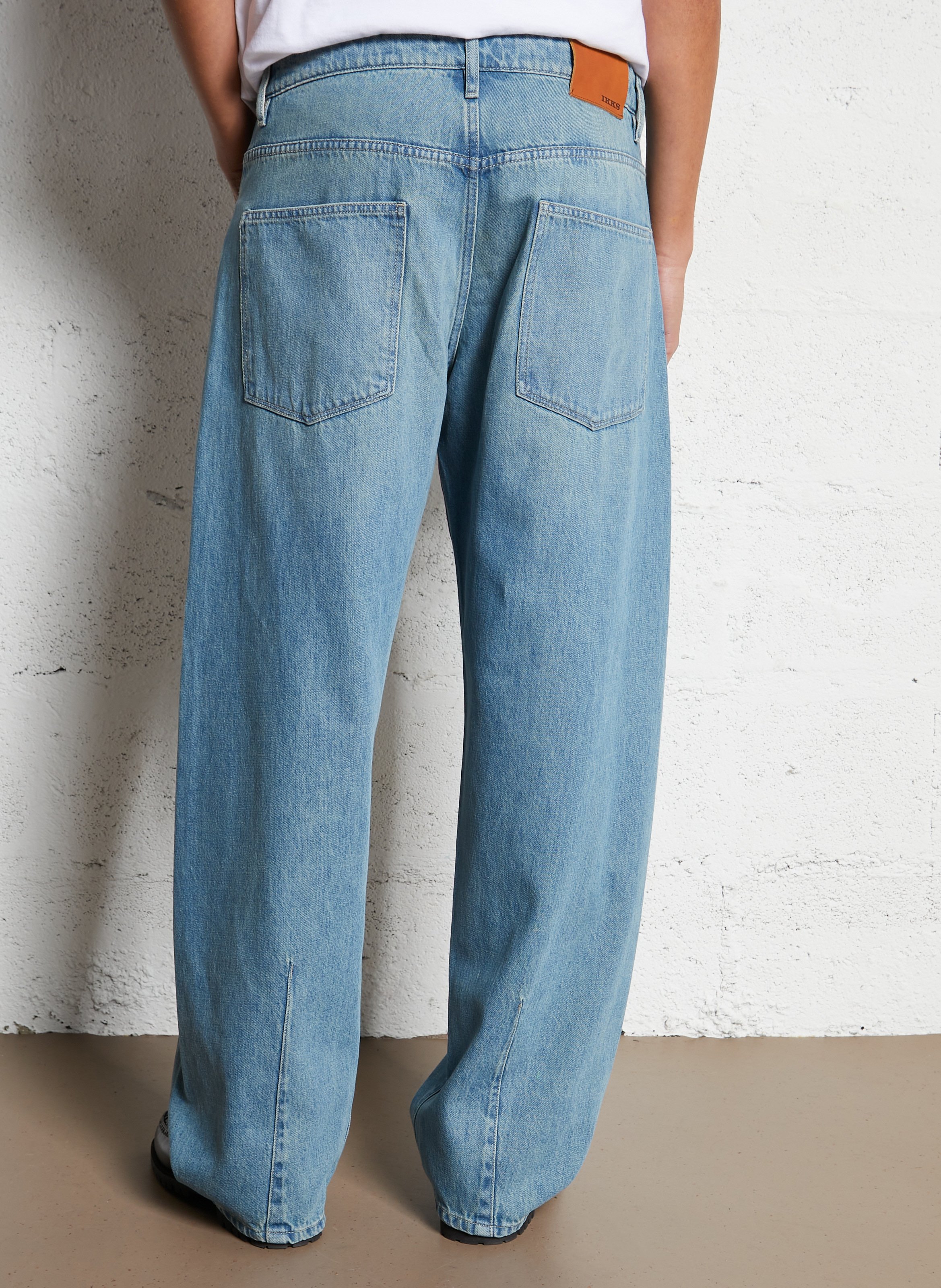 Gerade geschnittene Jeans mit Umschlag IKKS Blau