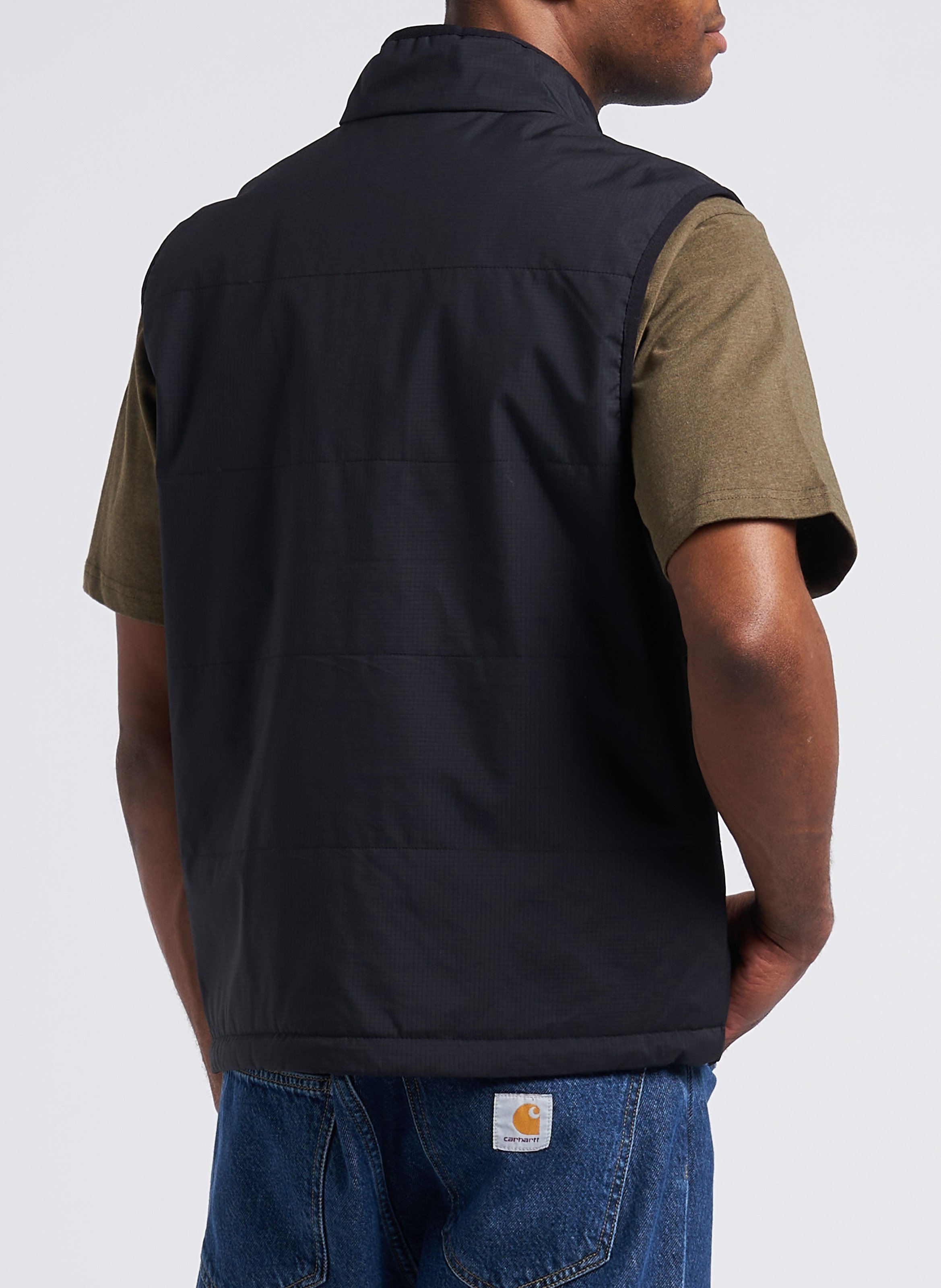 Straight-cut high-neck jacket LES DEUX Black