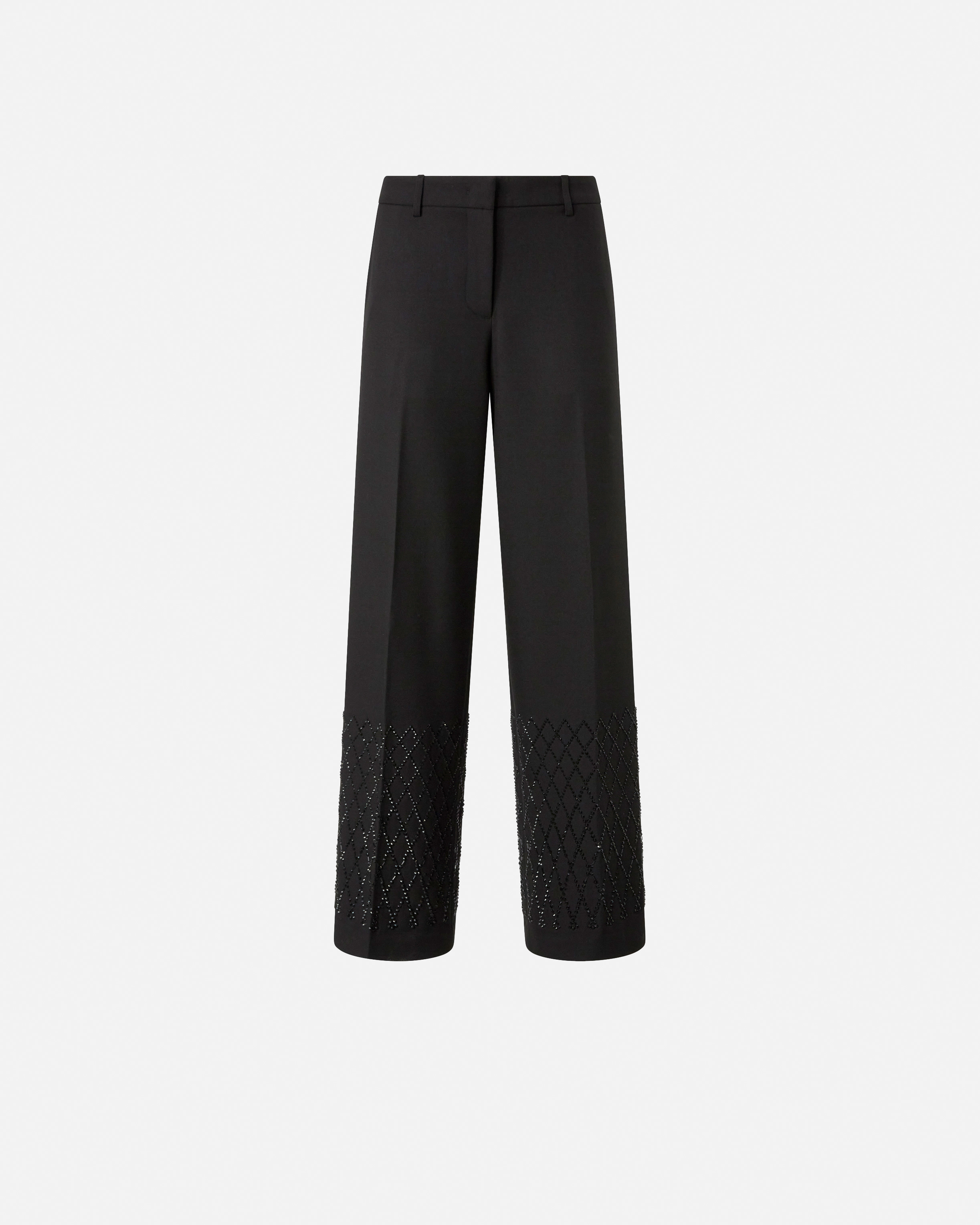 Wide-leg pants with rhinestones PINKO