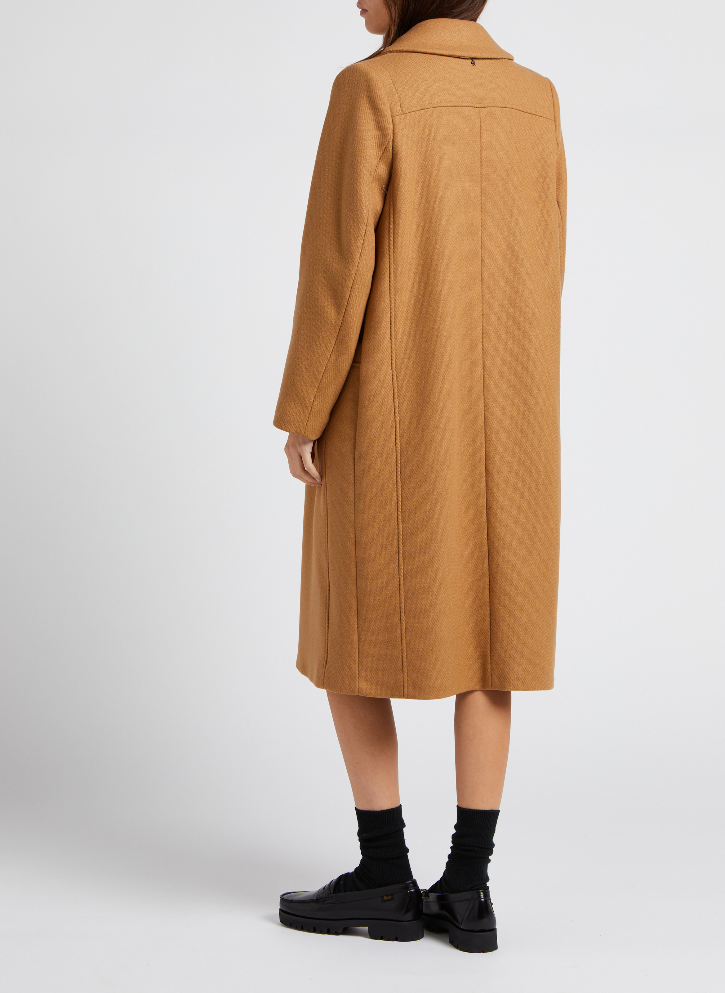 Smooth leather loafers GH BASS Black