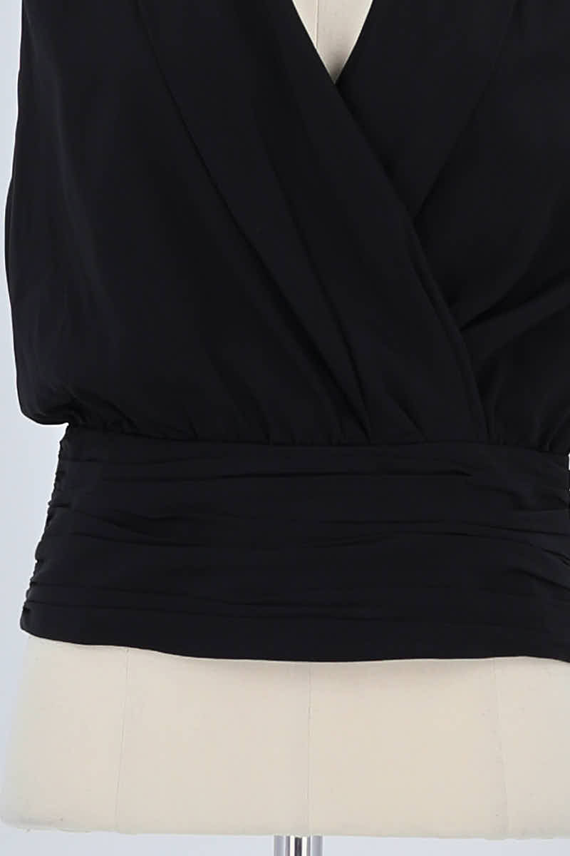 Azawood sleeveless top ARMANI - SECONDE MAIN Black