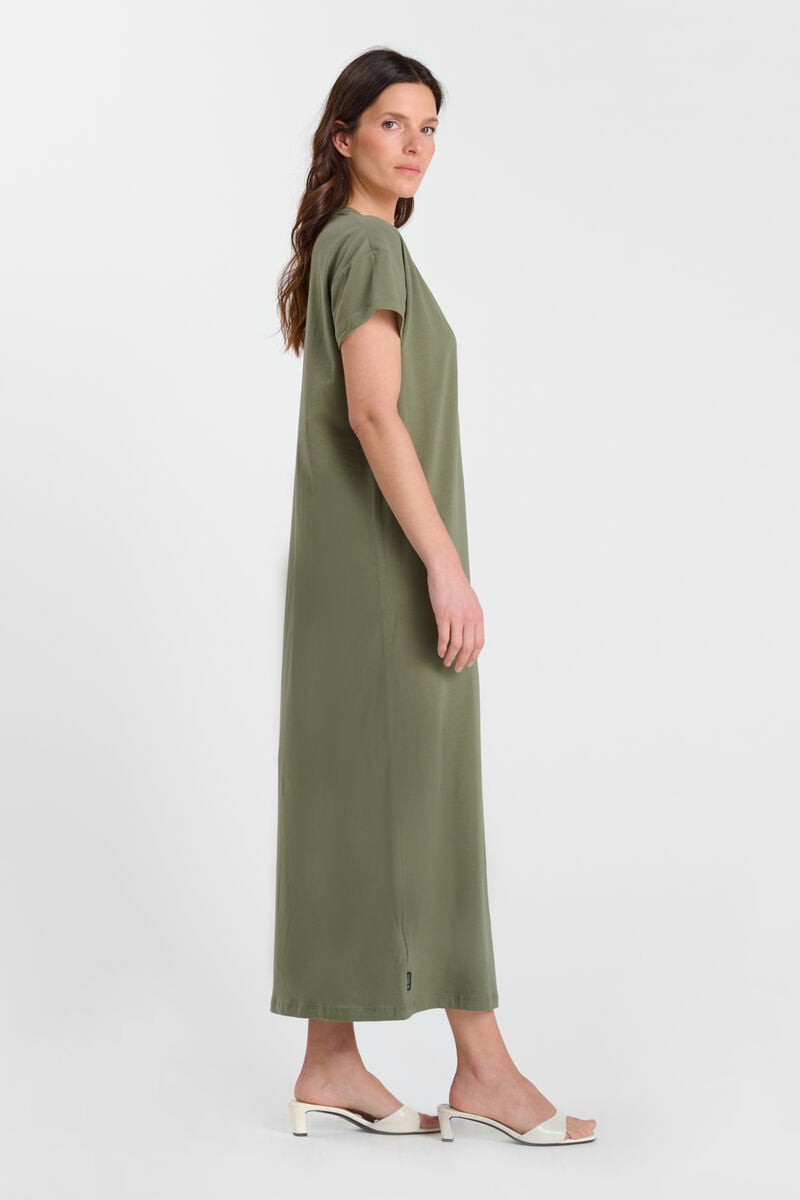 Long straight dress LE TEMPS DES CERISES Khaki
