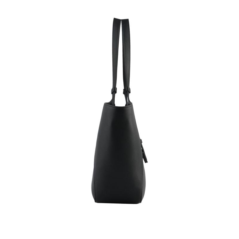 Calfskin leather shoulder bag POURCHET Black