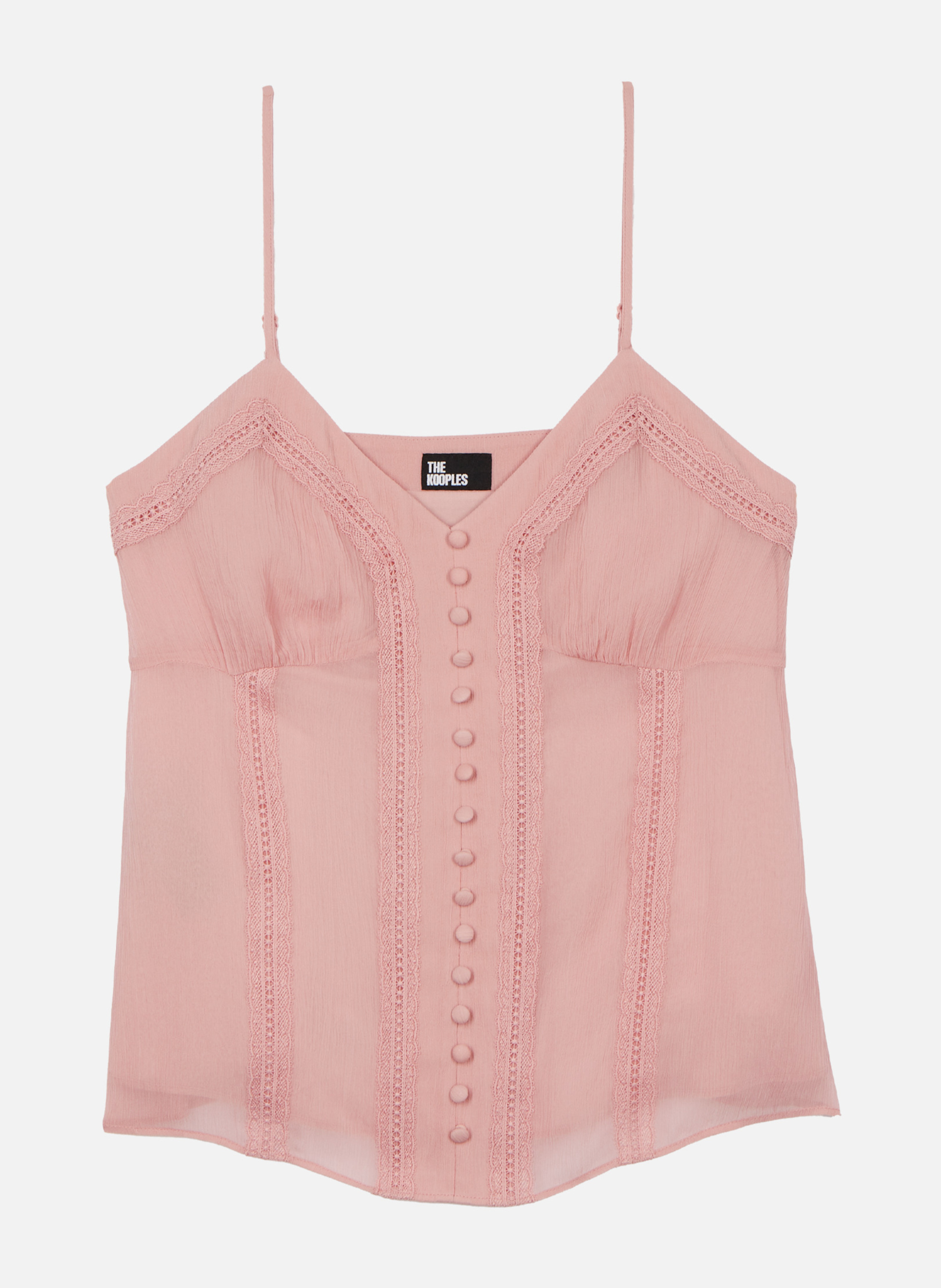 Tank top with lace details THE KOOPLES Pink