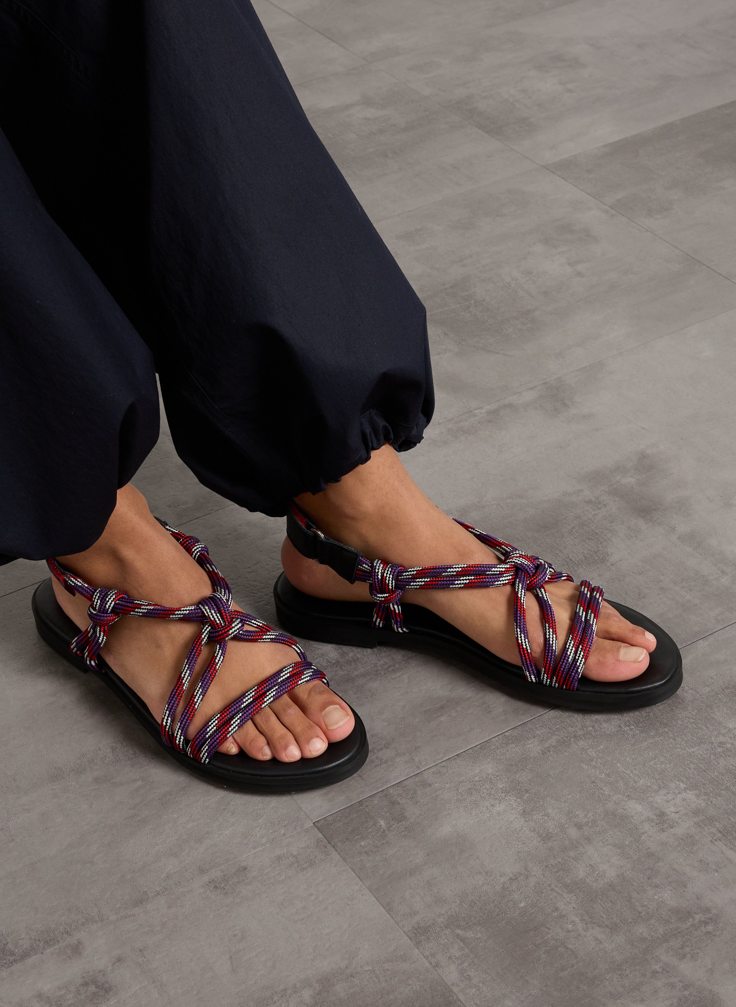 Sandales plates TORAL Rouge