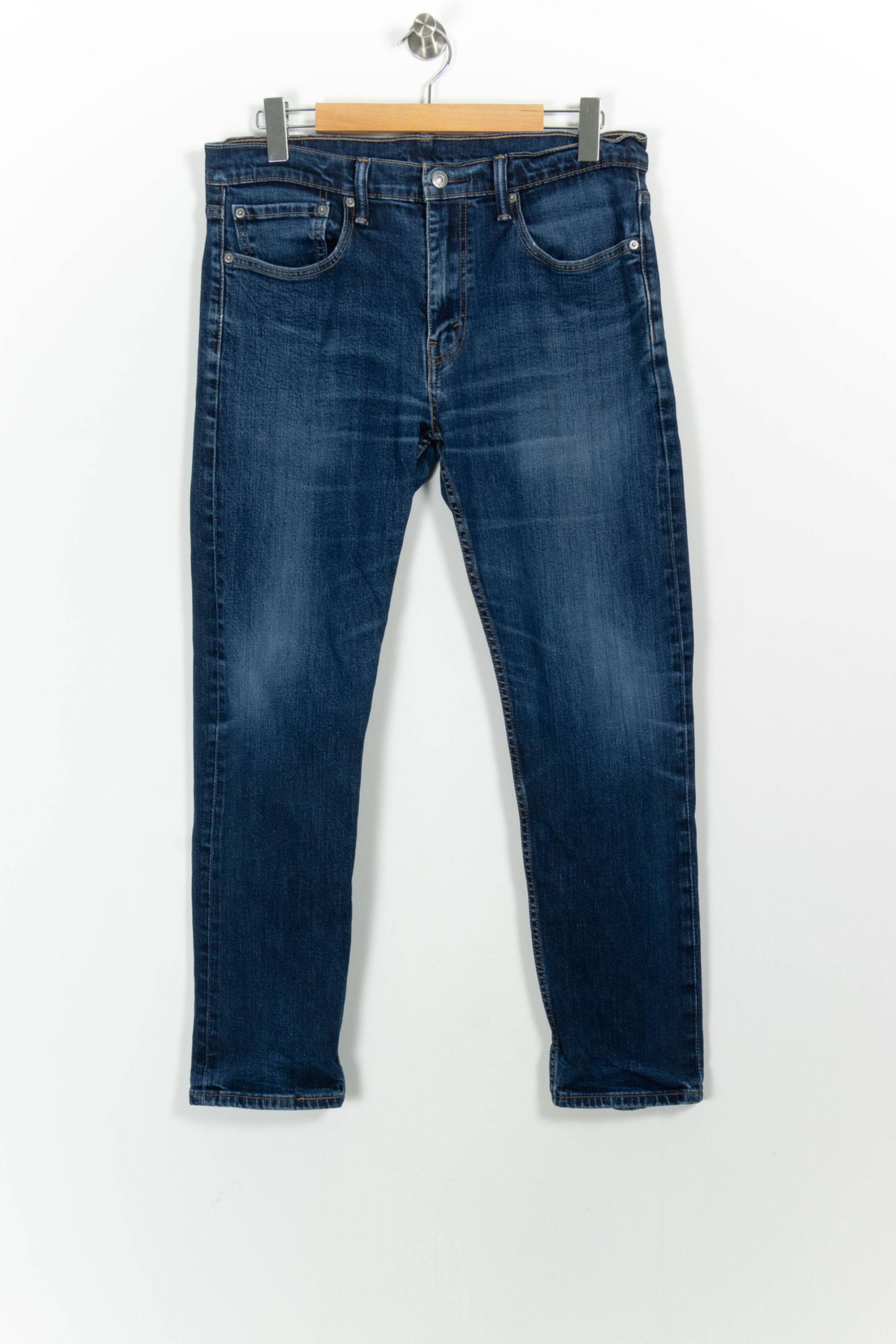 Cropped slim jeans with studs LEVI'S - Seconde main Blue
