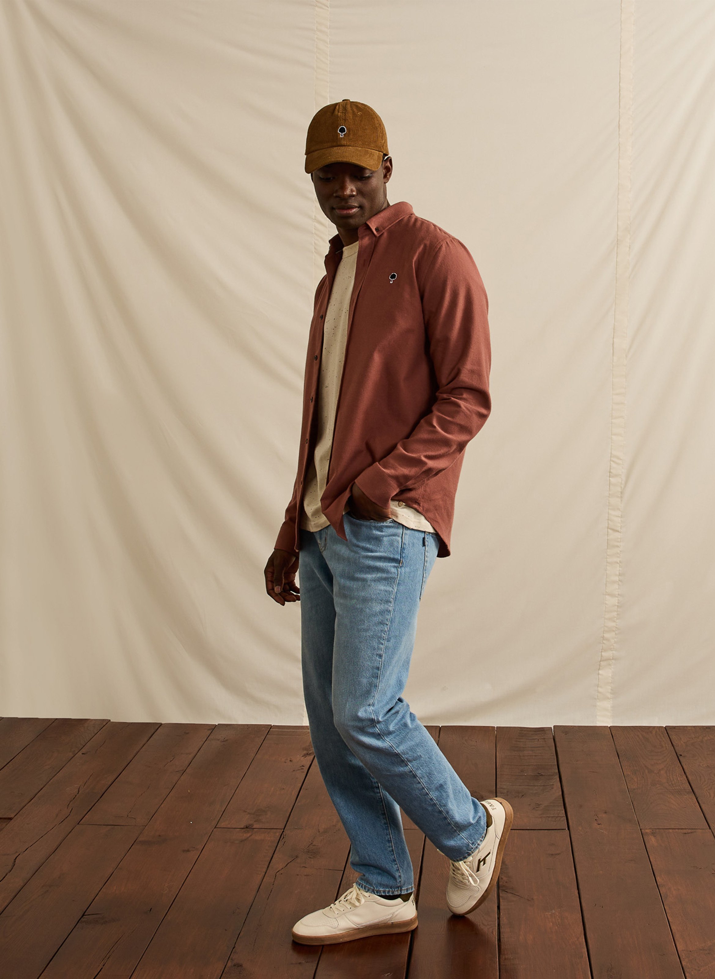 Cotton cap FAGUO Brown