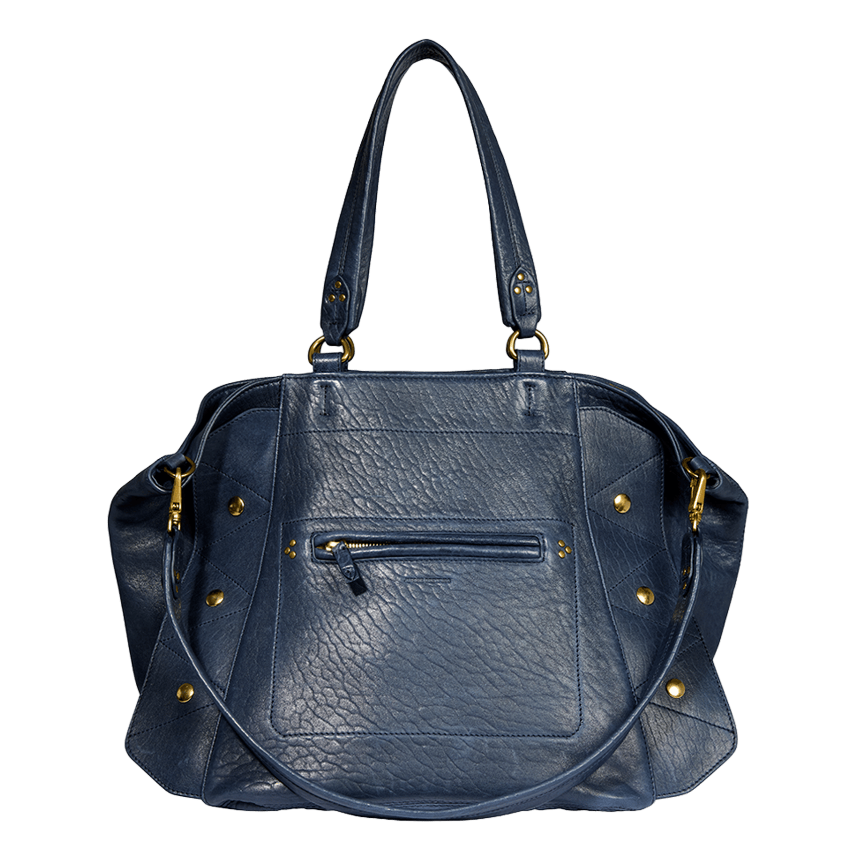 Lammleder-Shopper mit Schulterriemen JEROME DREYFUSS Blau