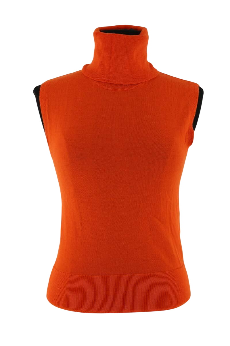 Azawood sleeveless top LAURENCE BRAS - Seconde Main Orange