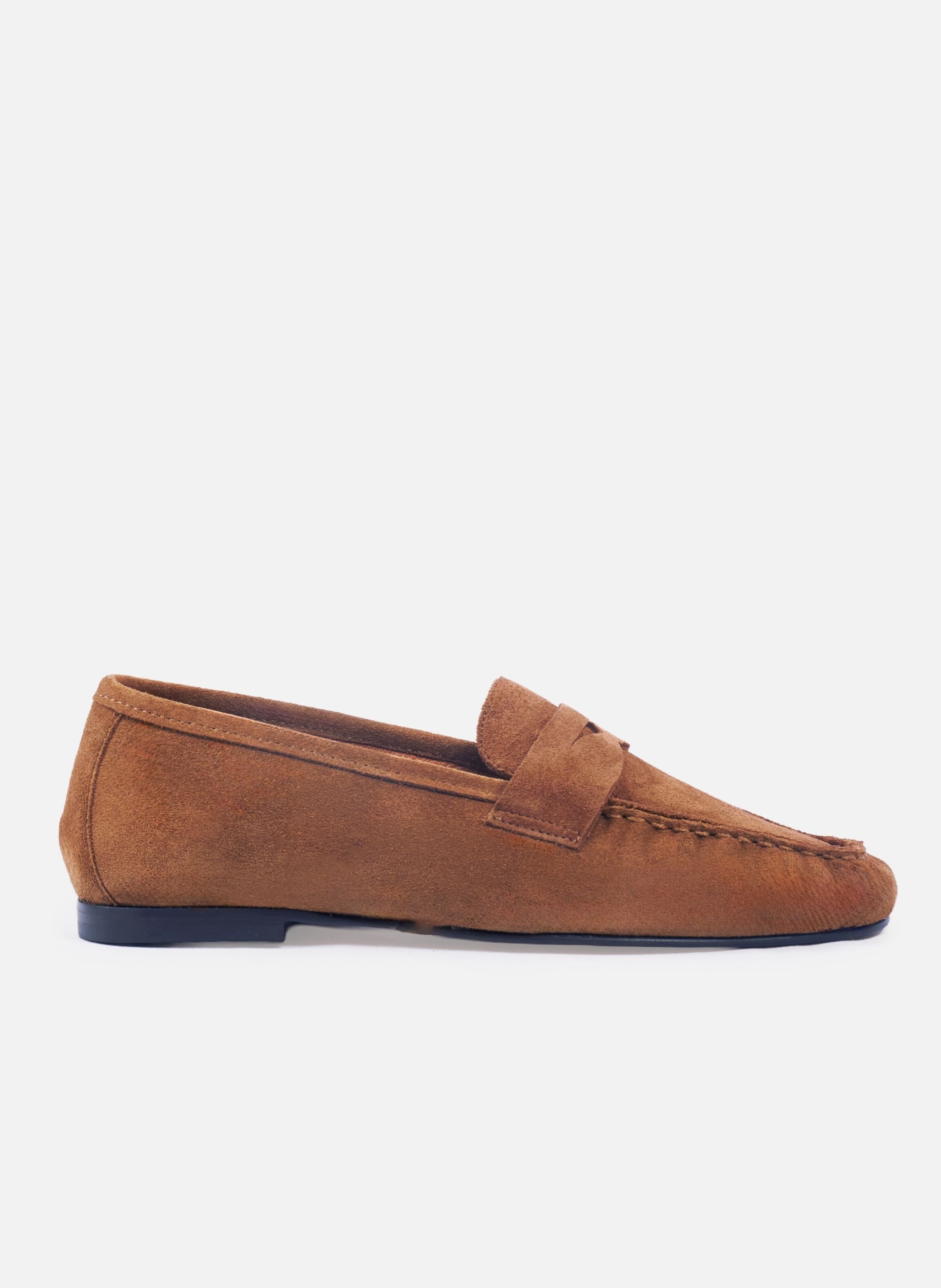 Mocassins plissés thaïs cuir daim JULES & JENN