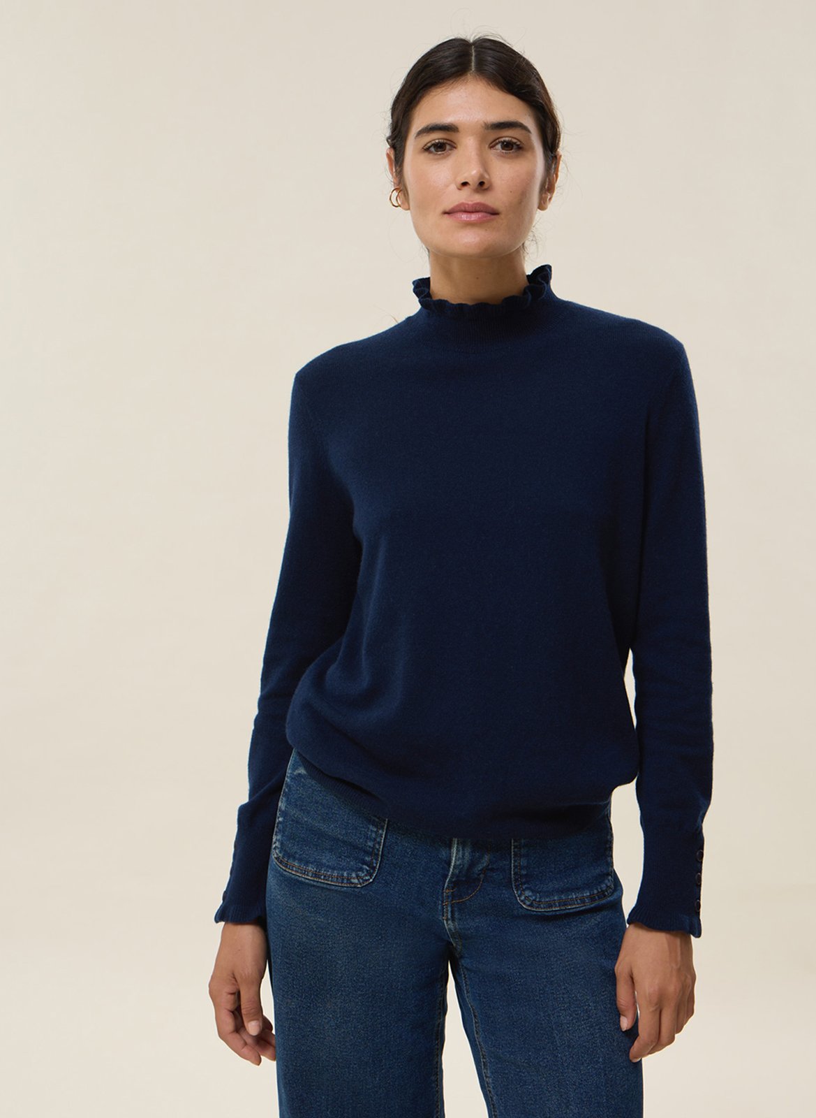 Pull col montant en cachemire HIRCUS