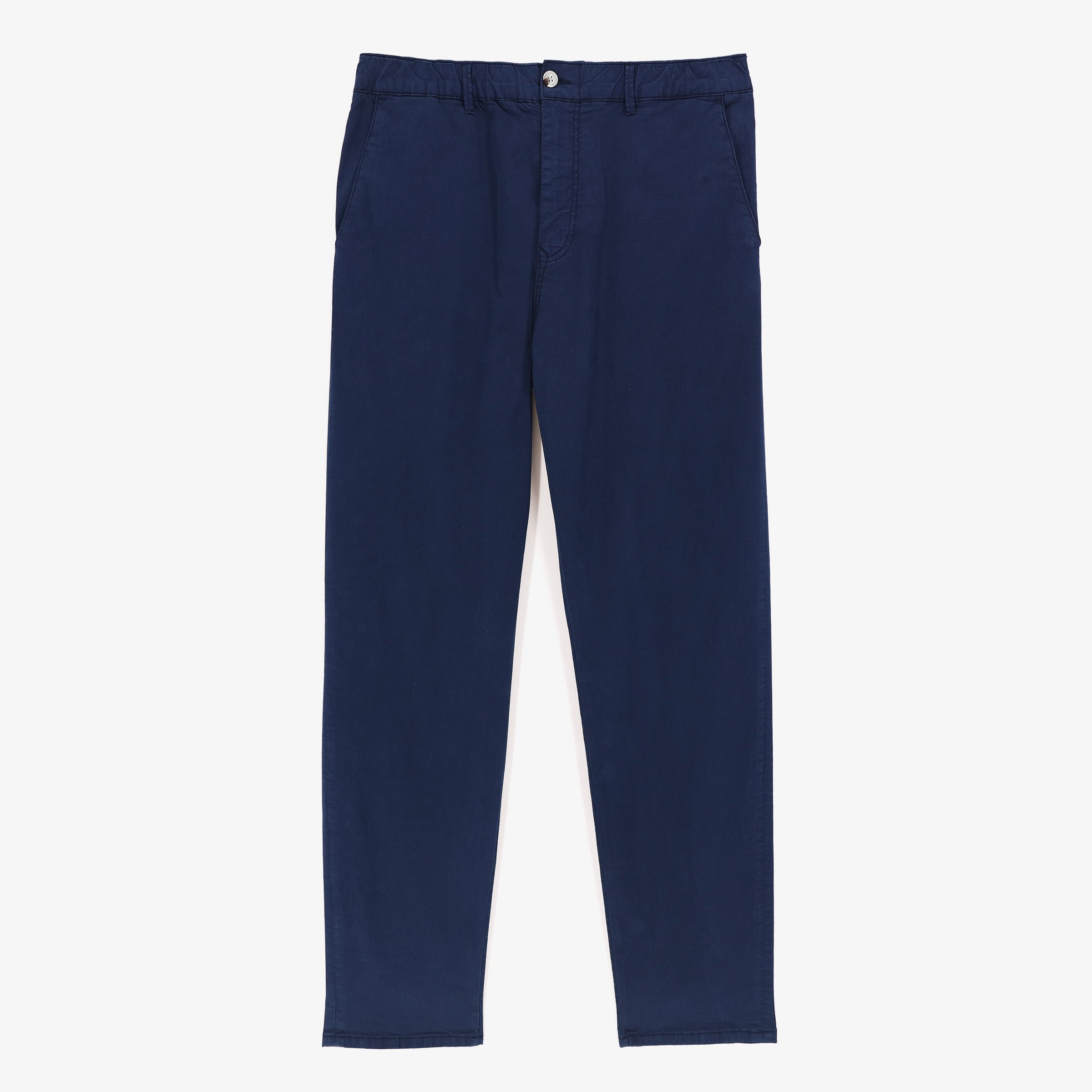 Chino confort taille élastiquée SERGE BLANCO Bleu