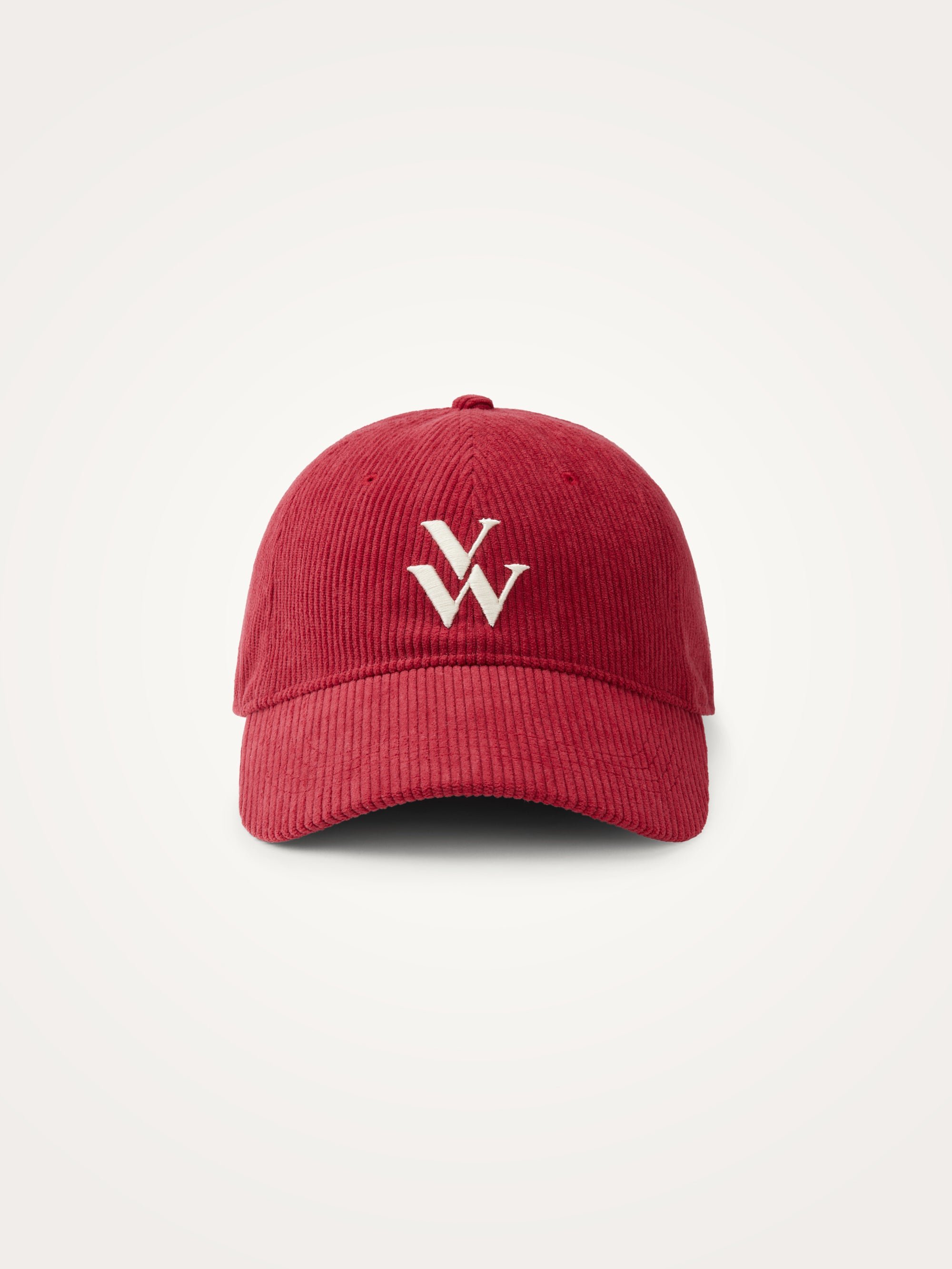 Embroidered monogram cap VANESSA WU Red