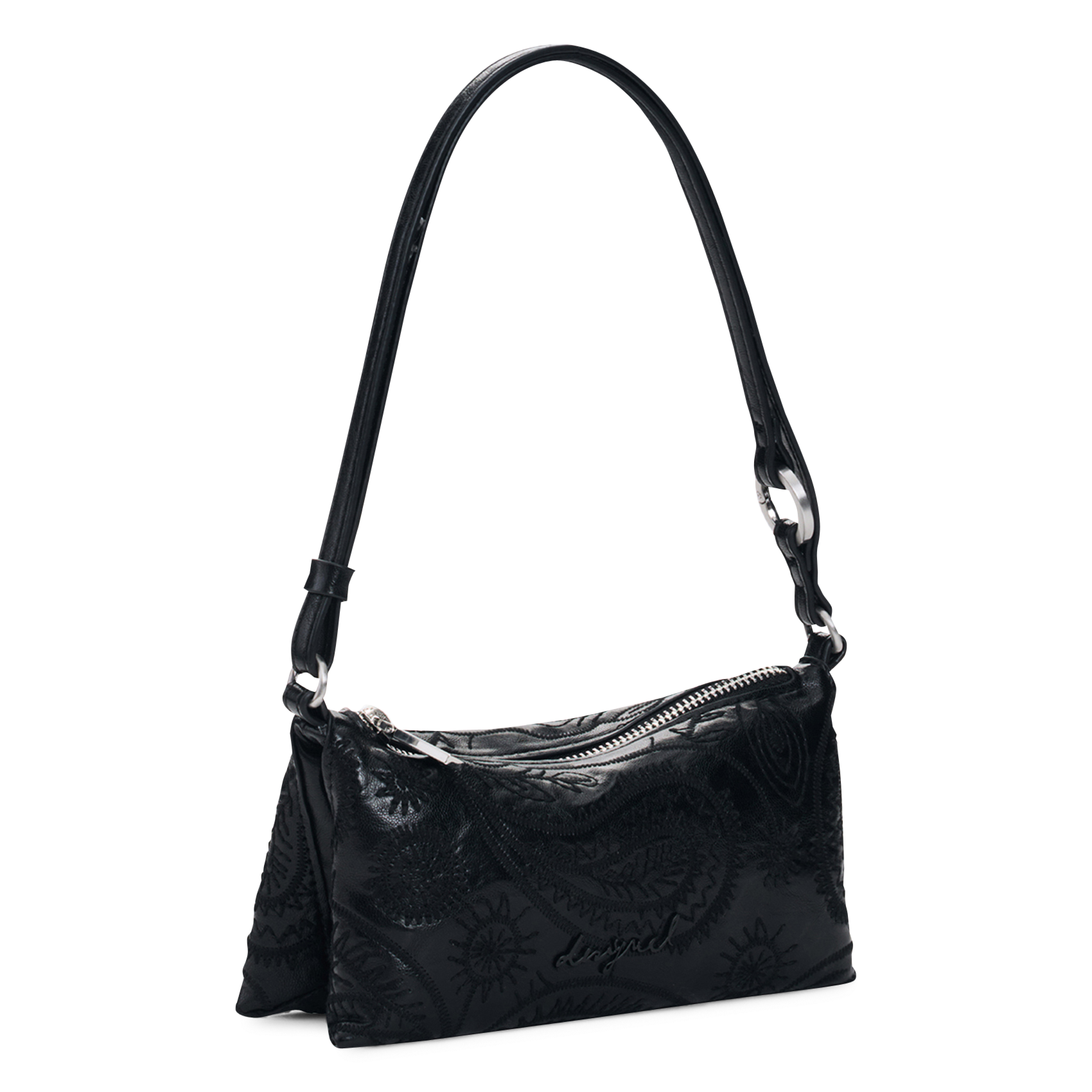 Sac épaule brodé DESIGUAL Noir