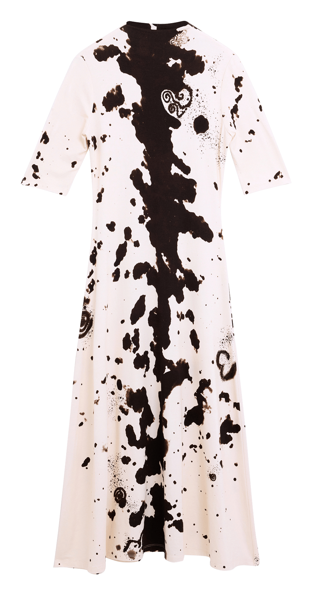 Robe longue col rond DESIGUAL White