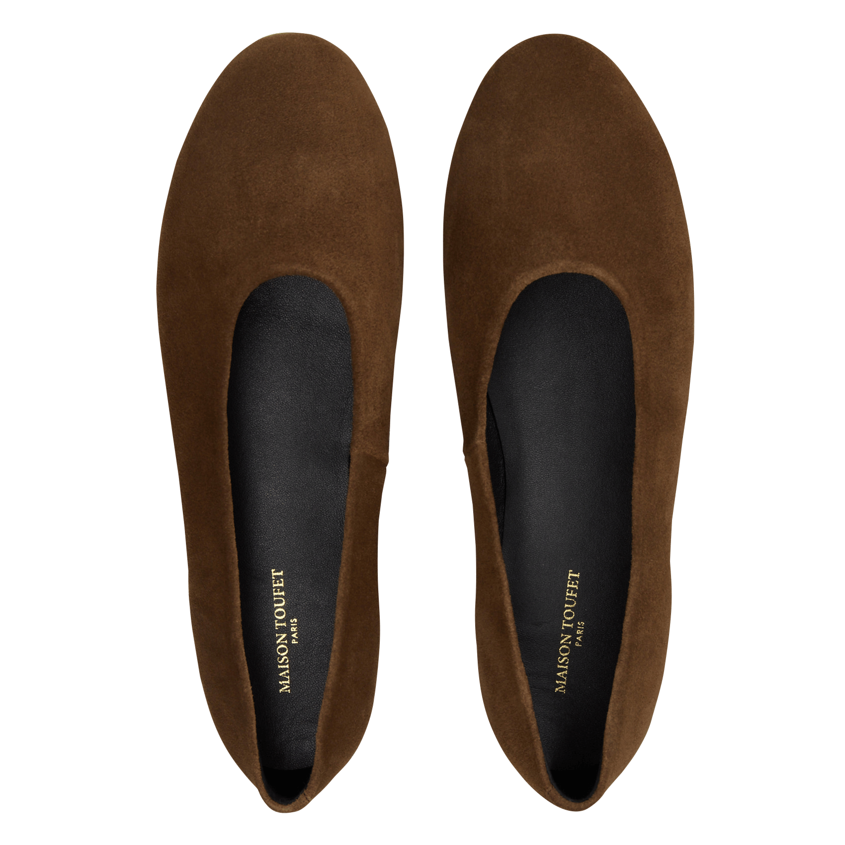 Suede ballet pumps MAISON TOUFET Brown