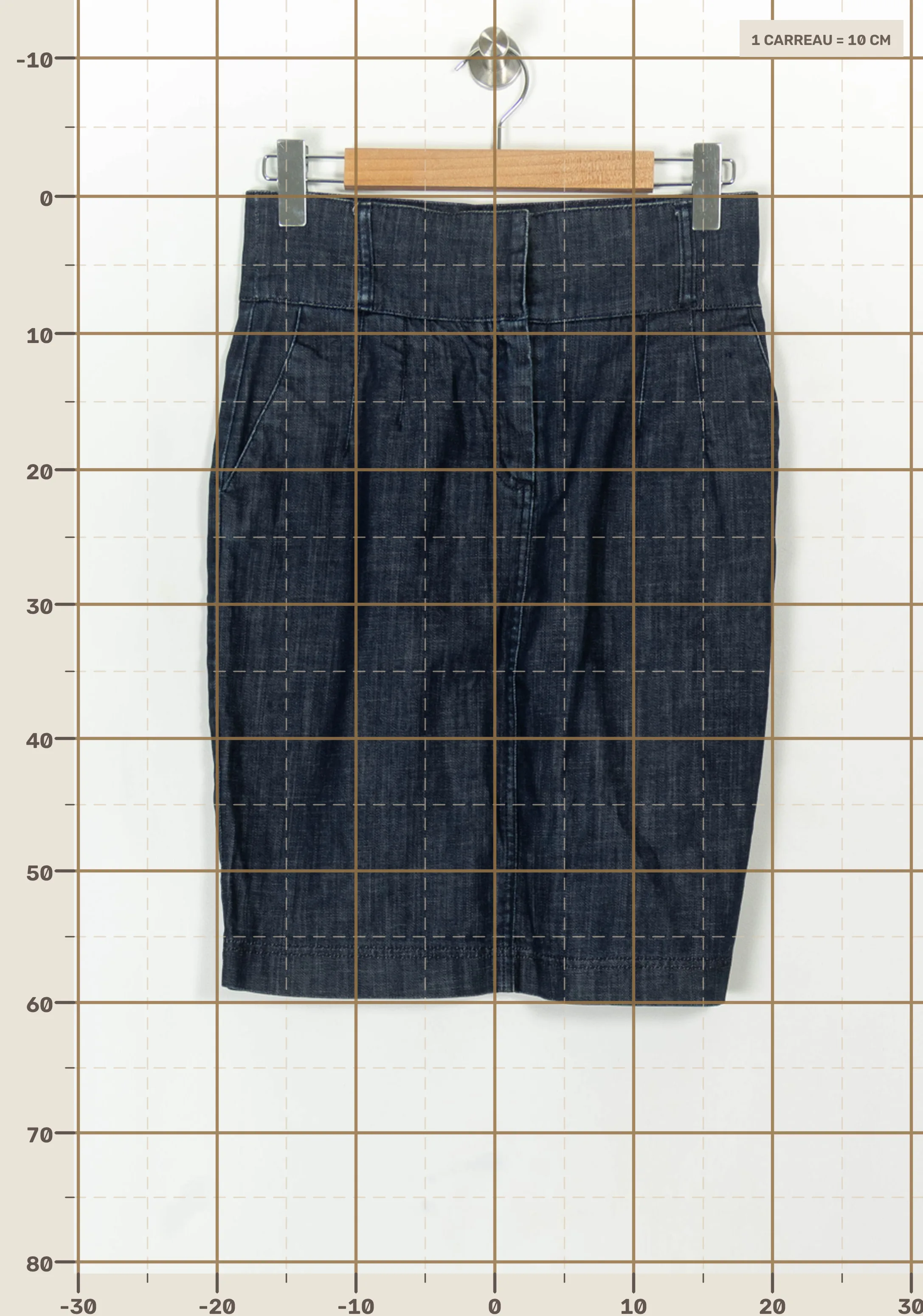 Short & midi skirt COMPTOIR DES COTONNIERS - Seconde main Blue