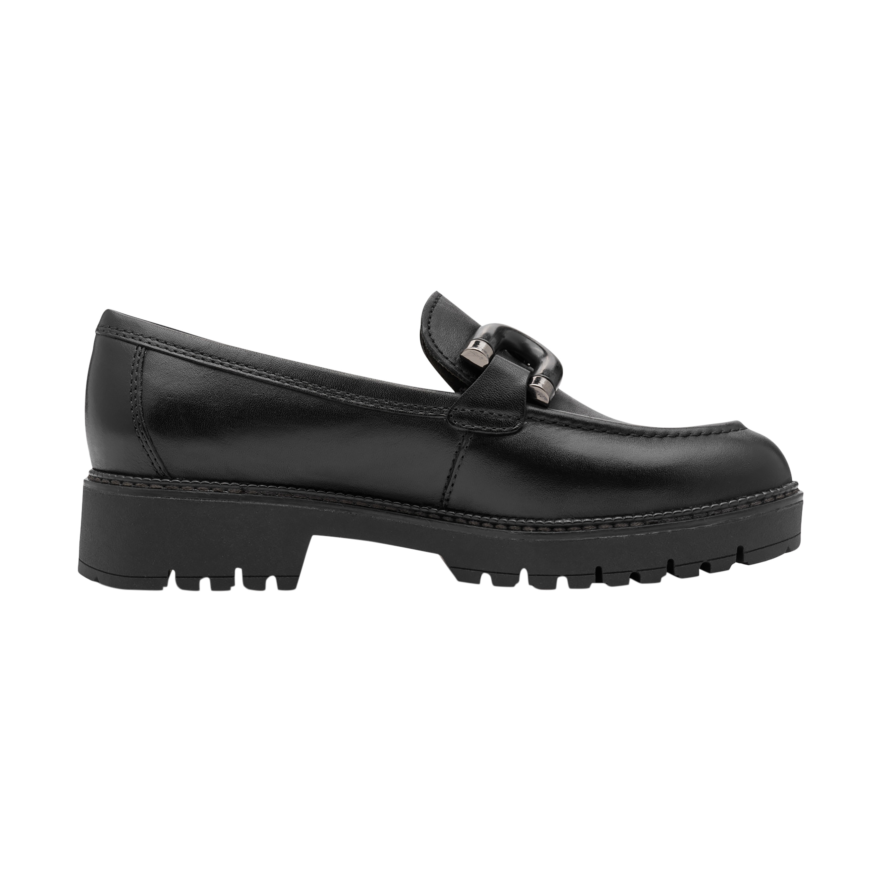 Mocassin cuir TAMARIS Noir