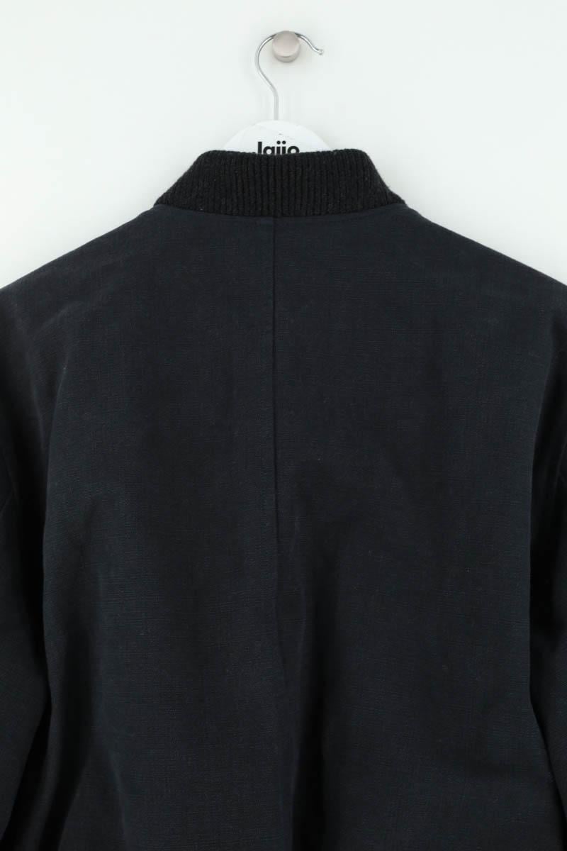 Regular-fit organic cotton jacket with sherpa collar ISABEL MARANT - Seconde Main Black