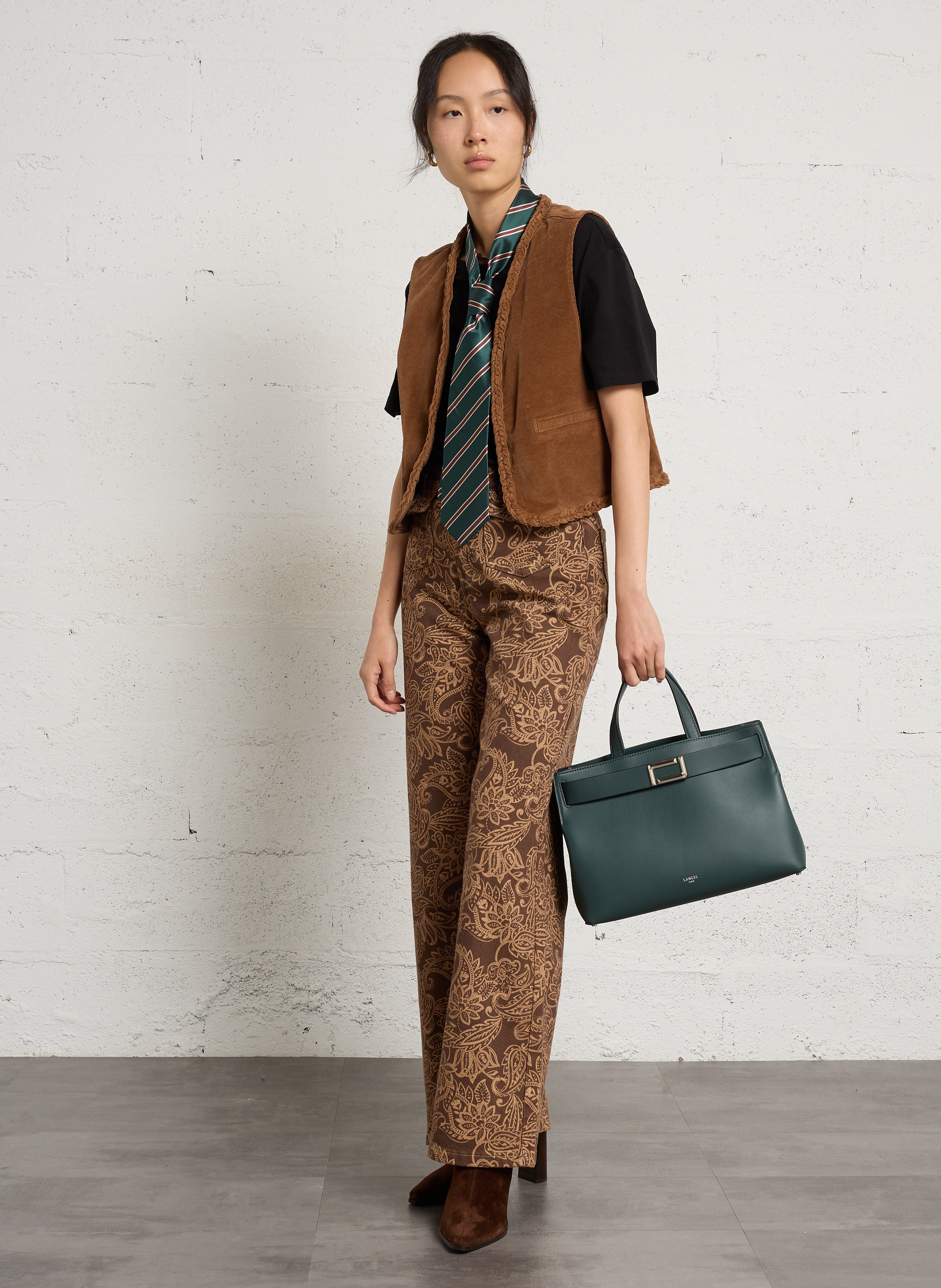 Billy L - Ledertasche  LANCEL Grun
