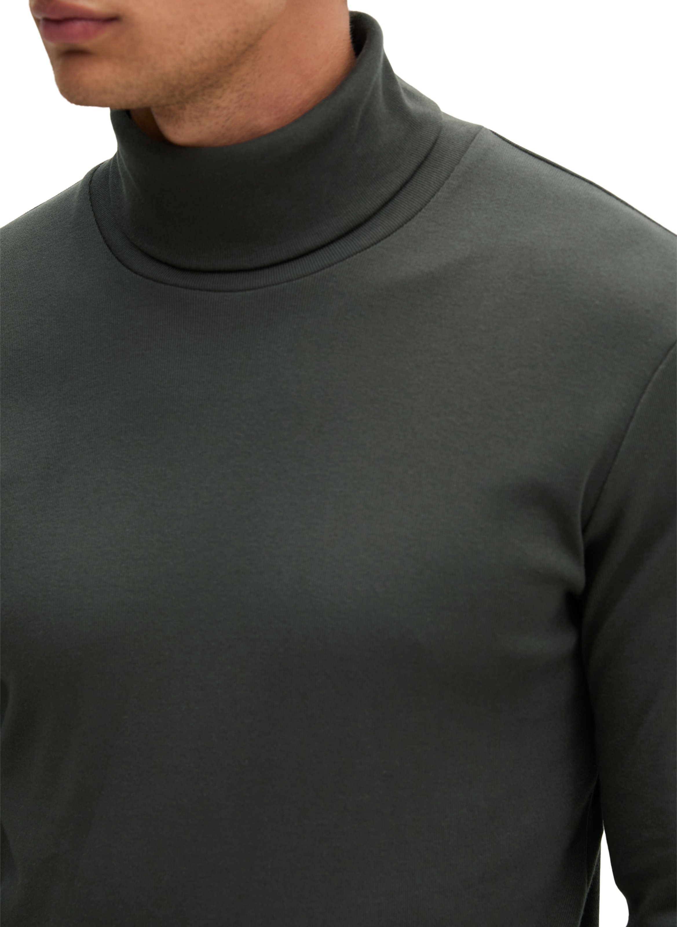 Cotton roll-neck sweater MARC O'POLO Grey