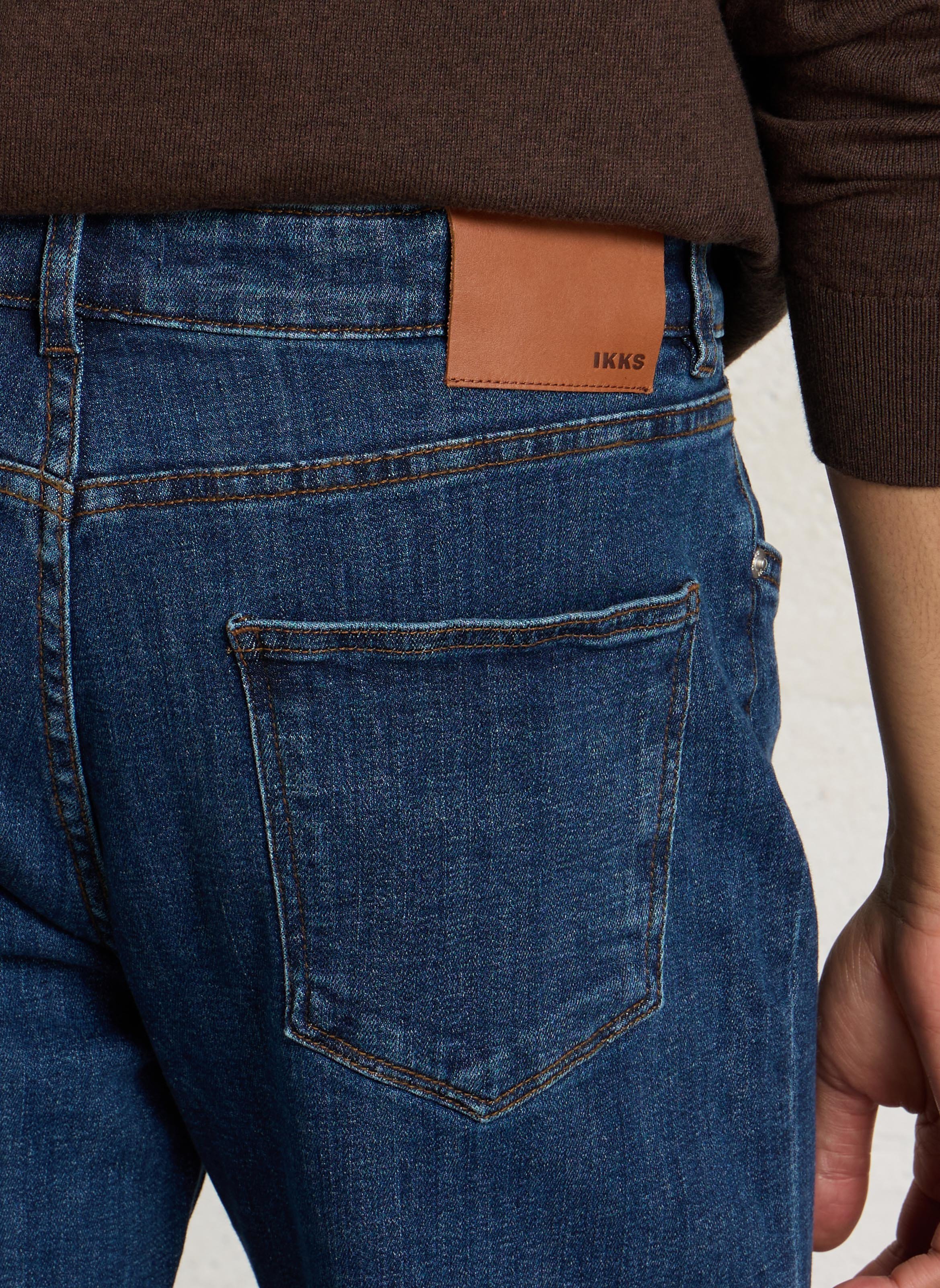 Straight Cut Jeans aus Baumwoll-Mix IKKS Blau