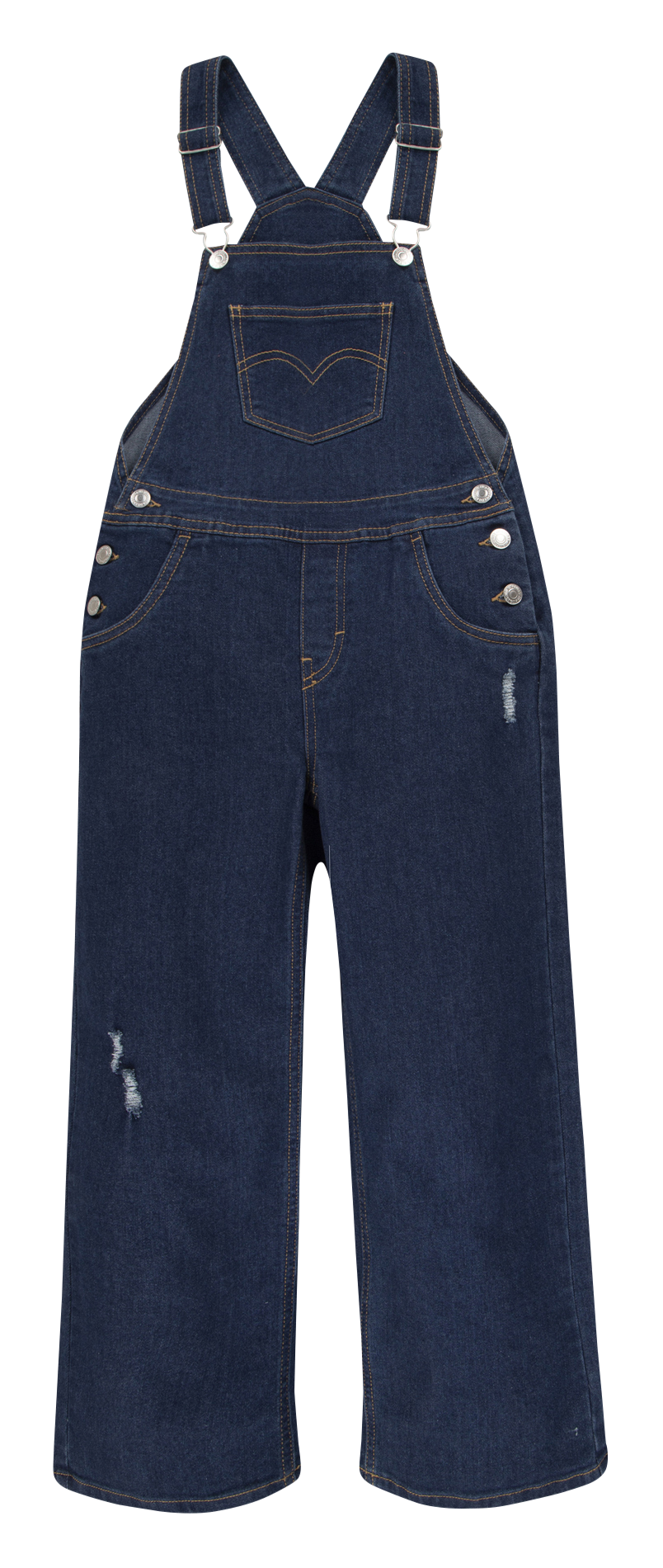 Salopette | Raw denimblend LEVI'S KIDS Blauw