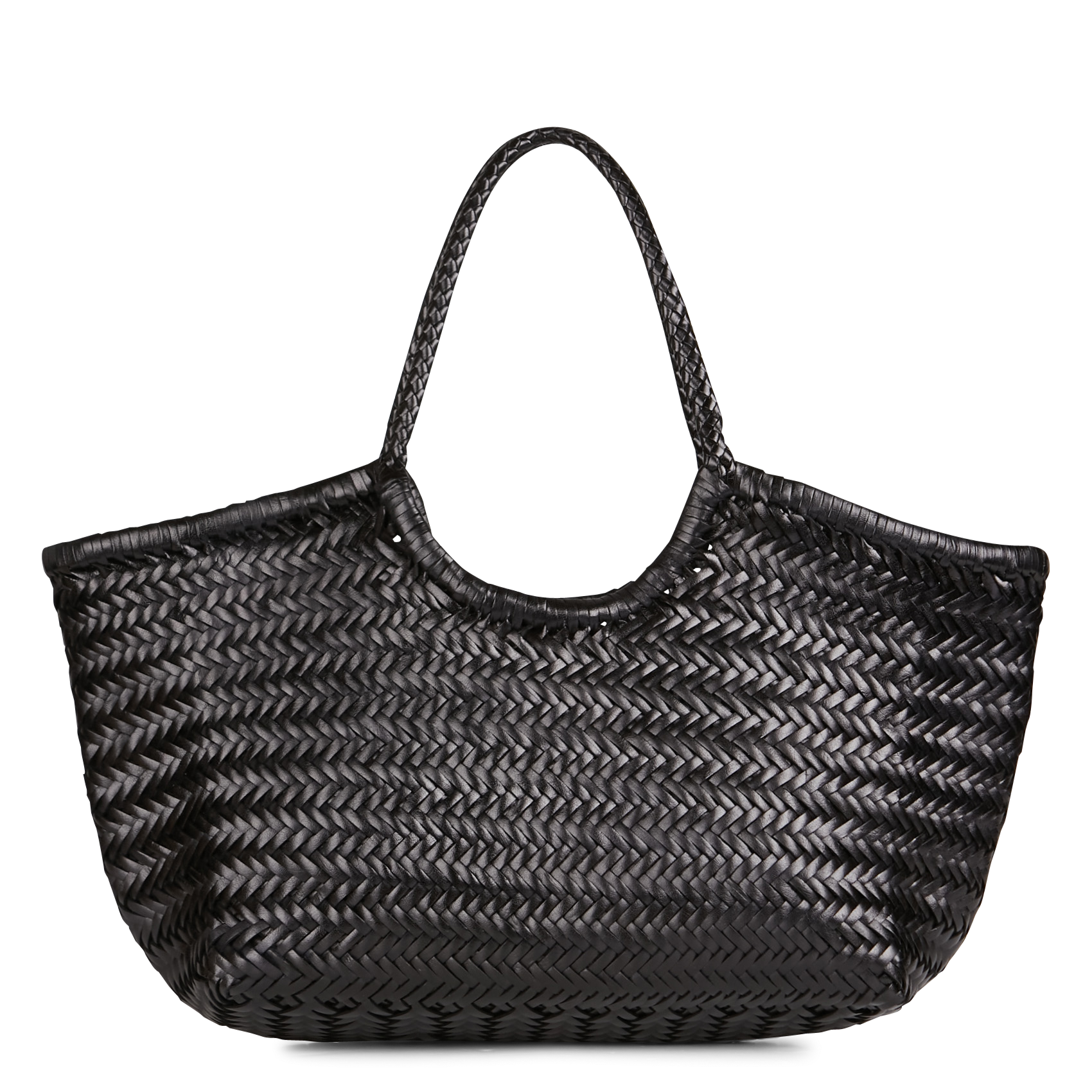 Gewebter Korb aus Leder DRAGON DIFFUSION