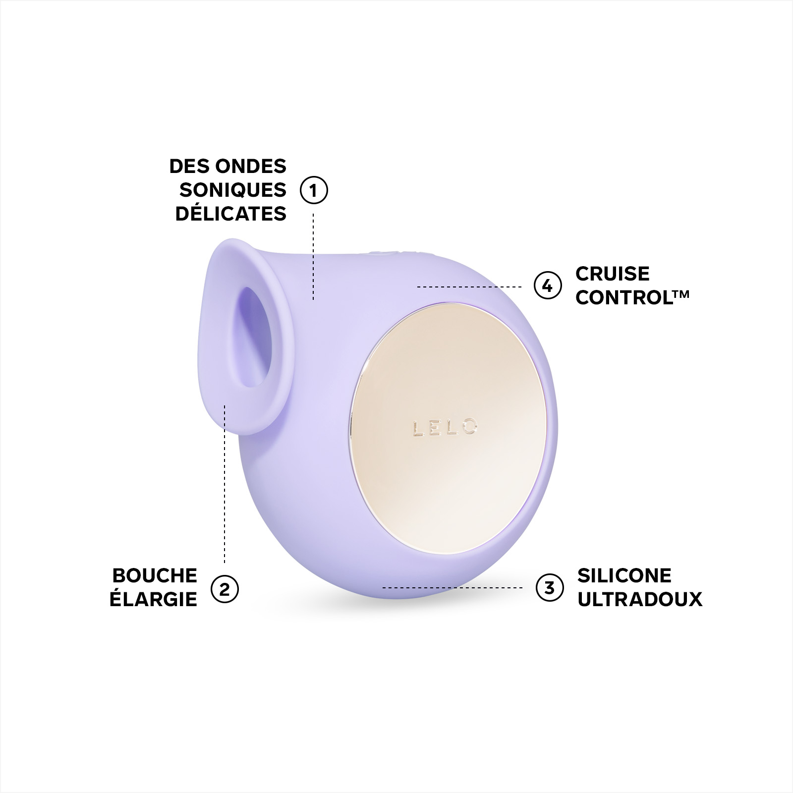 Stimulateur clitoridien sonique LELO Violet