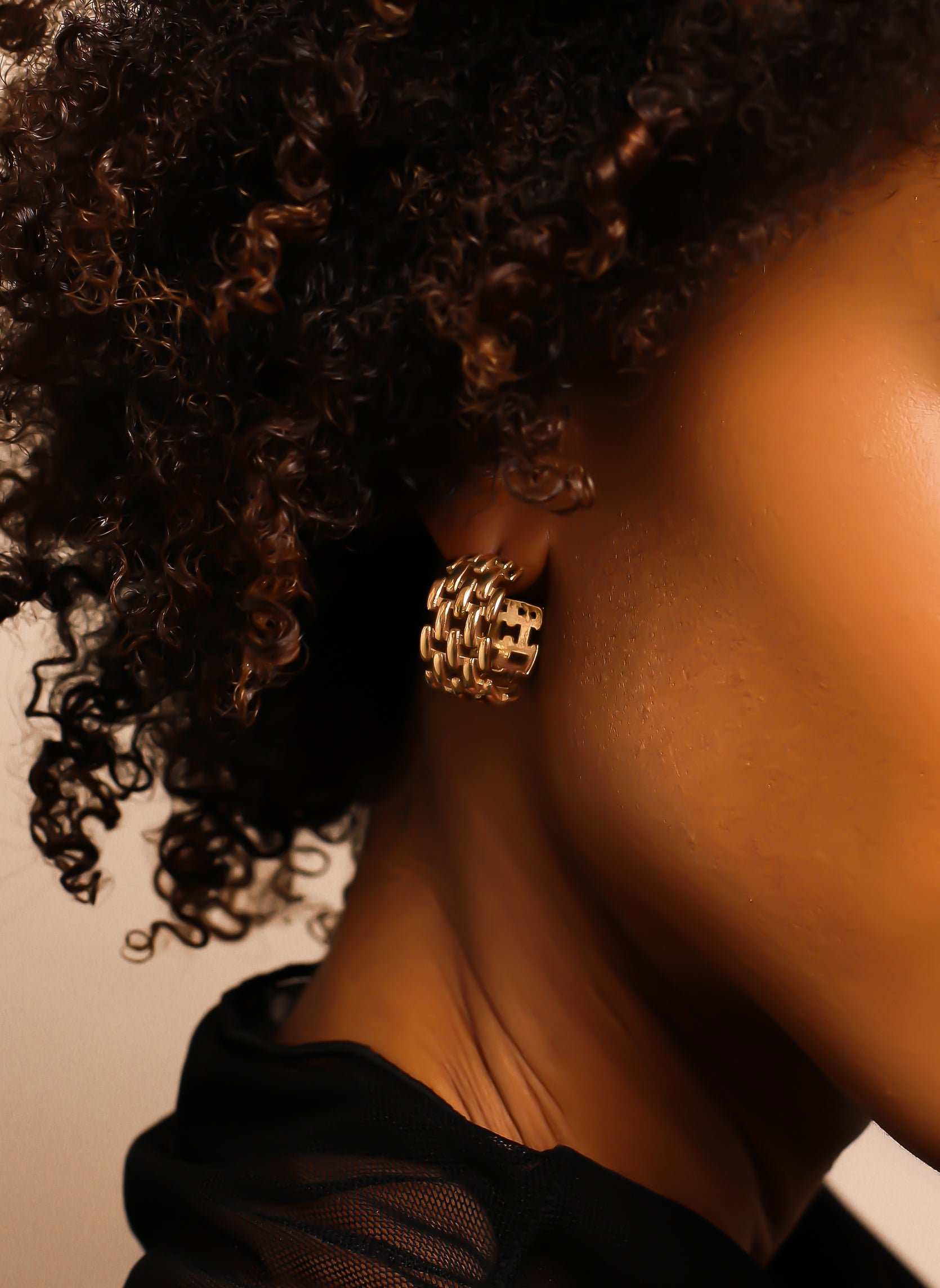 Florine hoop earrings AEC Paris Golden