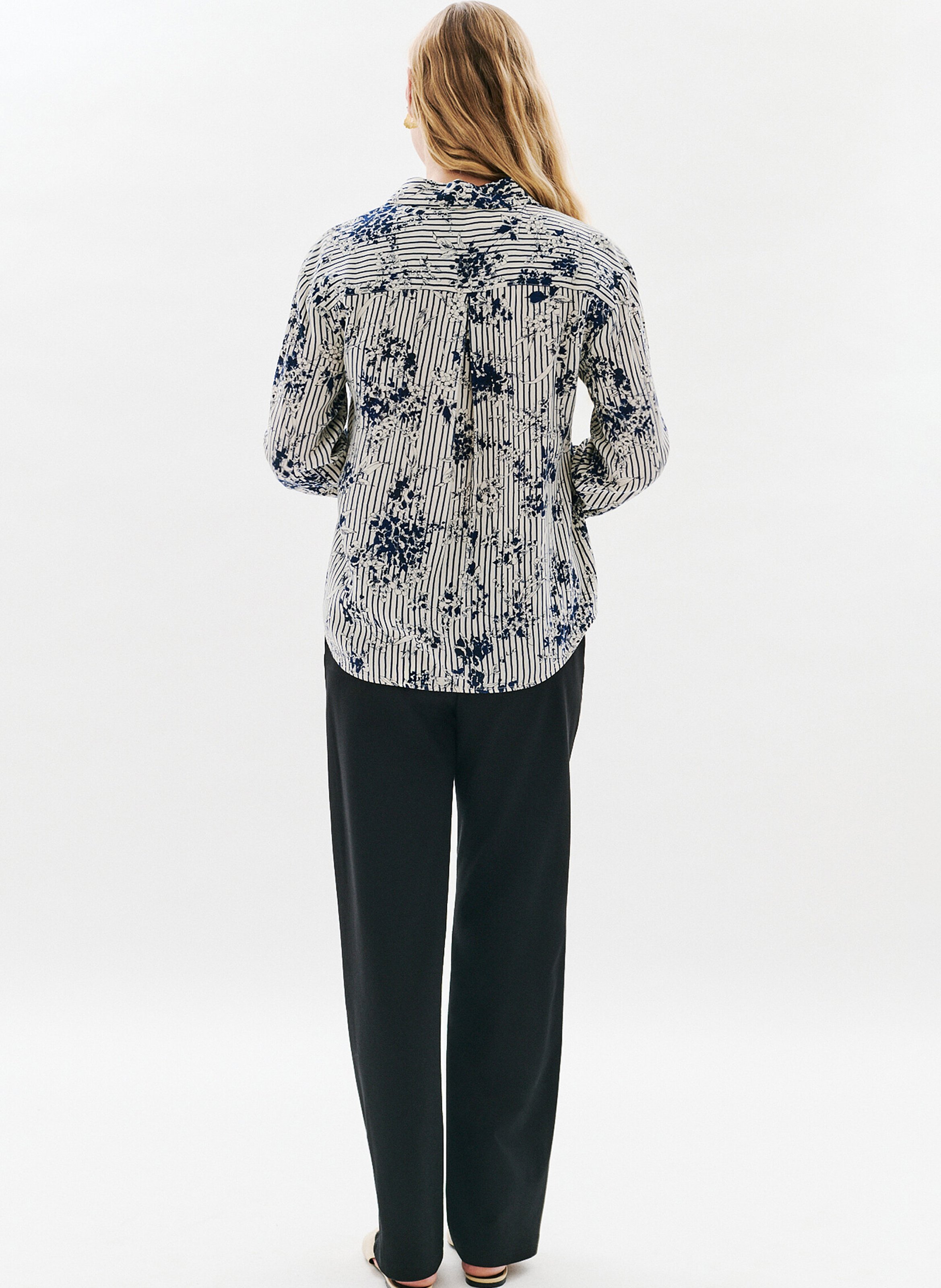 Chemise col classique imprimée  CAROLL Beige