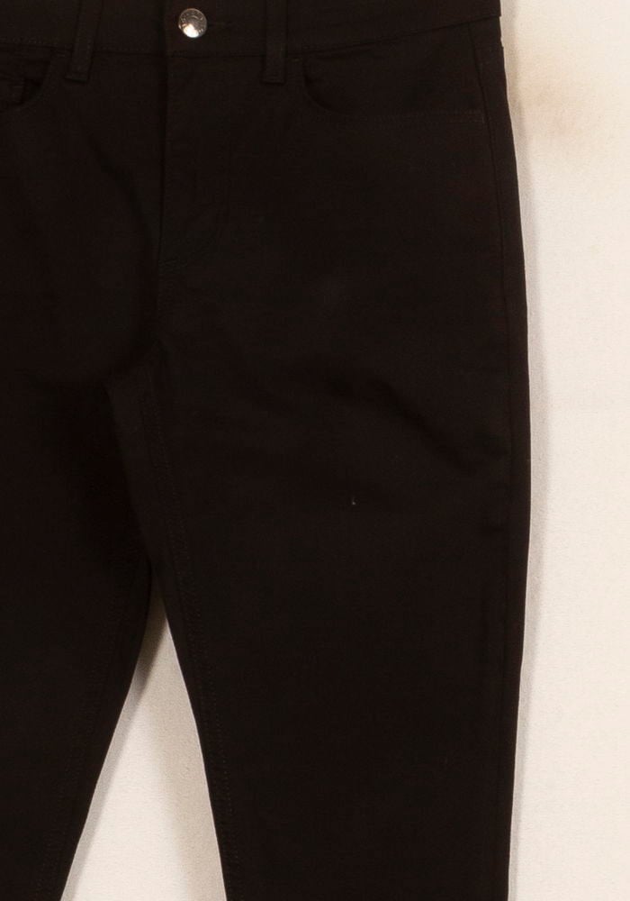 Cropped slim jeans with studs ACNE STUDIOS - Seconde Main Black