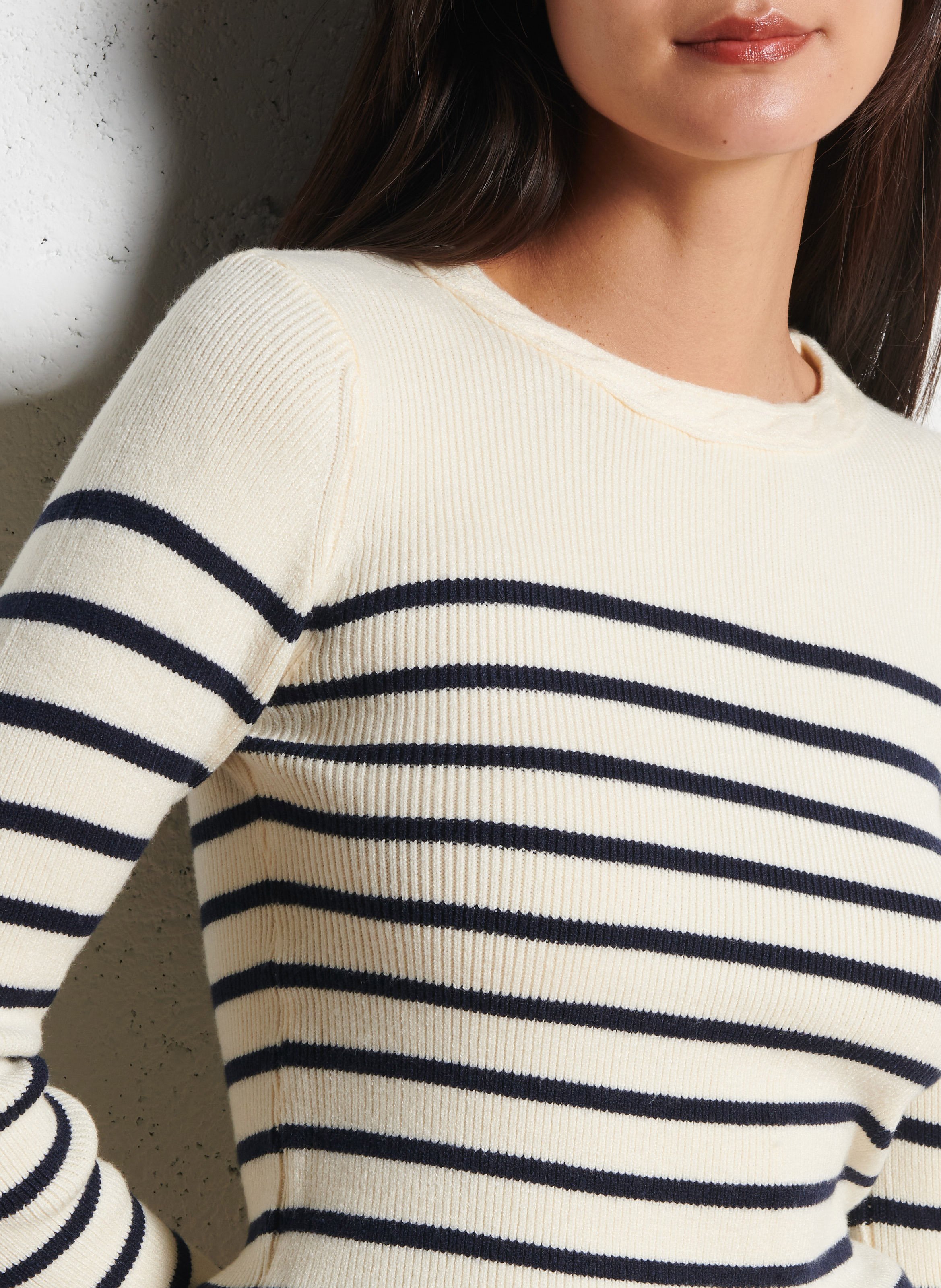 Gestreifter Pullover LA PETITE ETOILE Beige