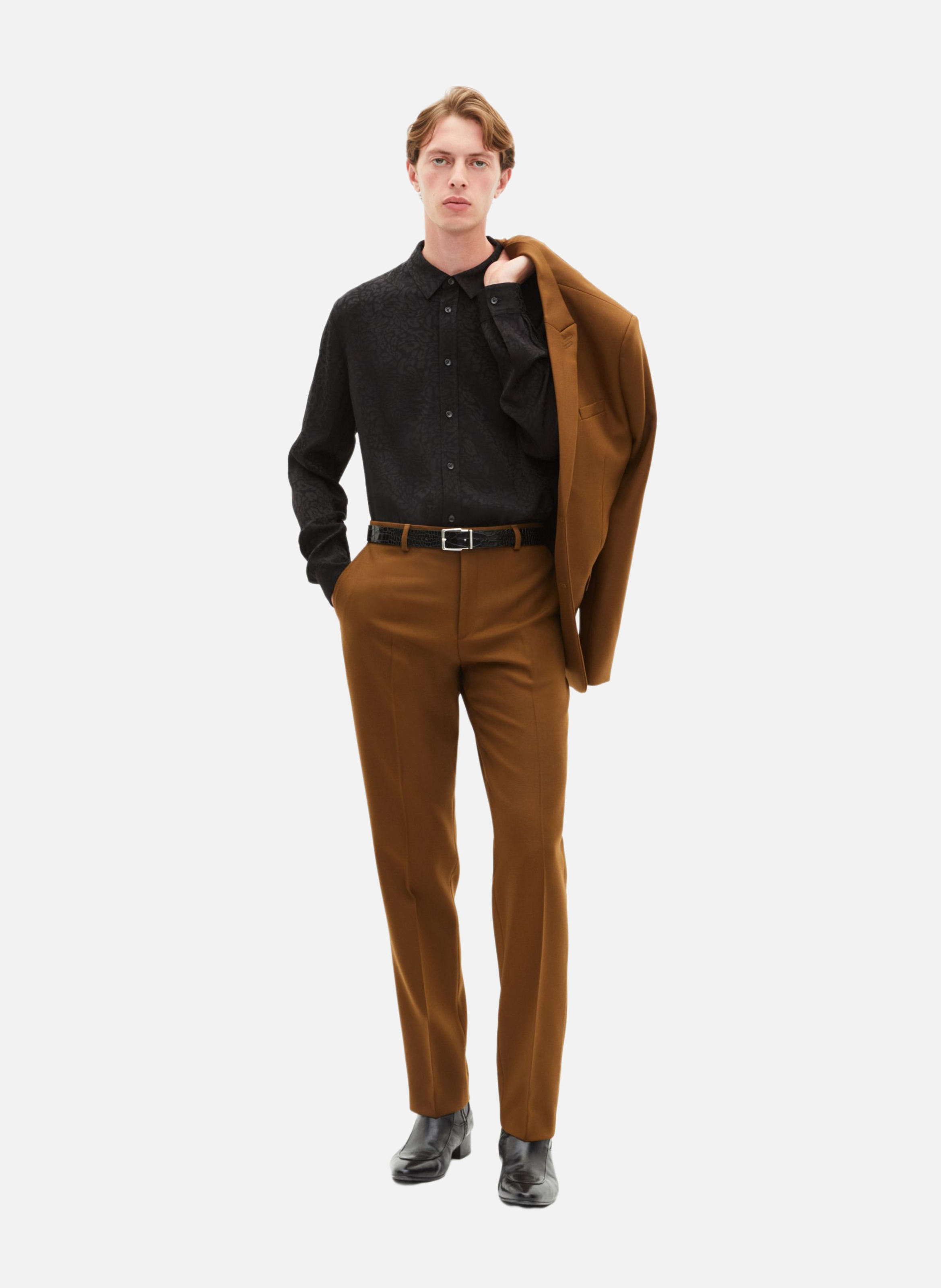 Straight-leg suit pants THE KOOPLES Brown