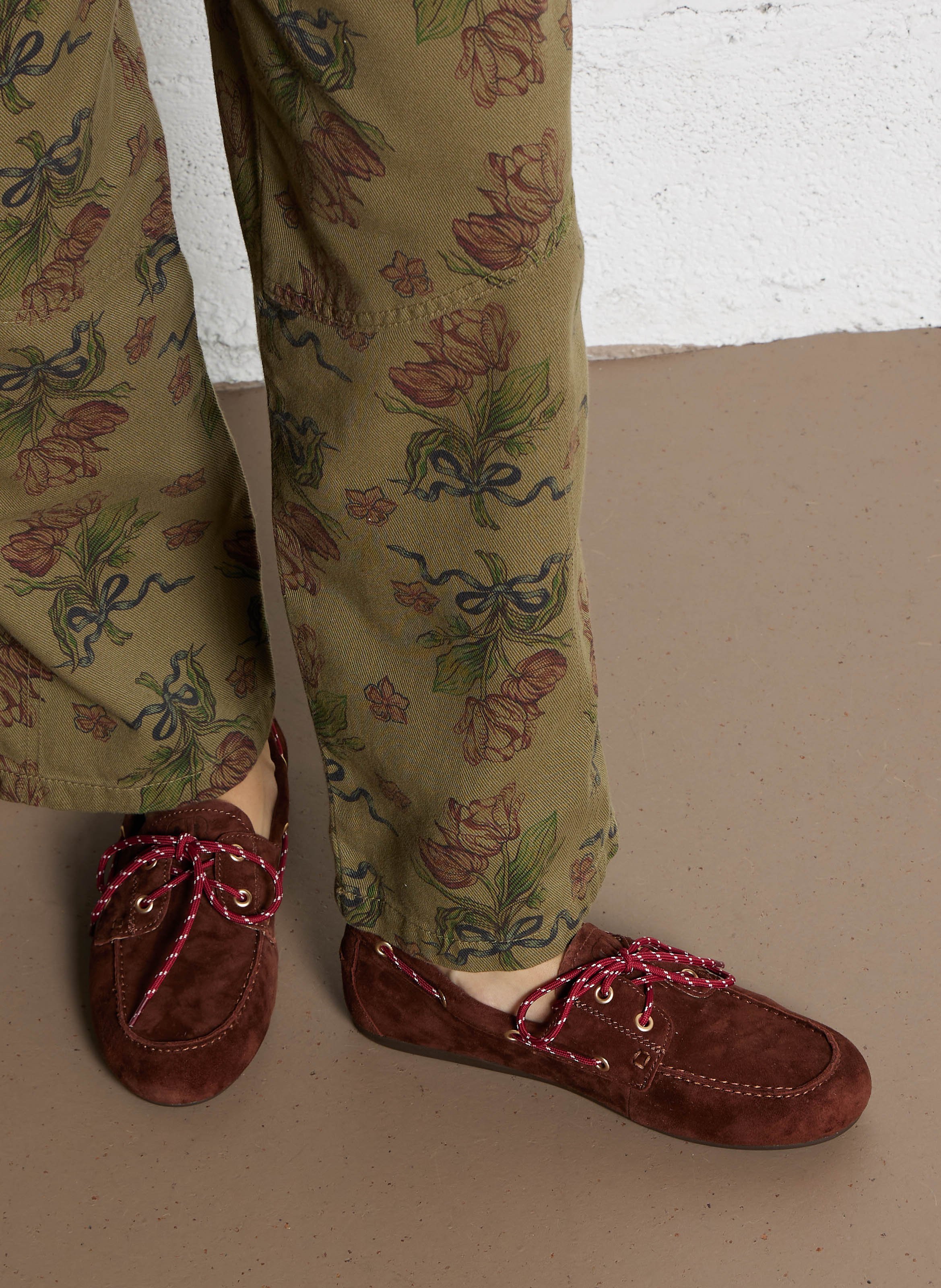 Segelschuhe aus Leder BIBI LOU Braun