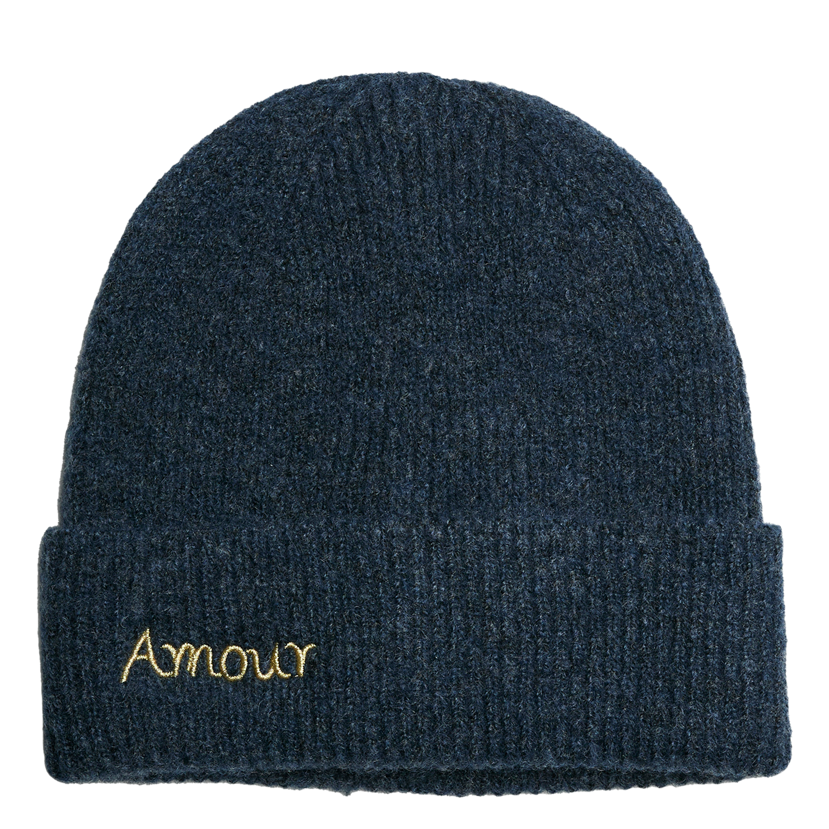 Cuffed embroidered beanie PIECES