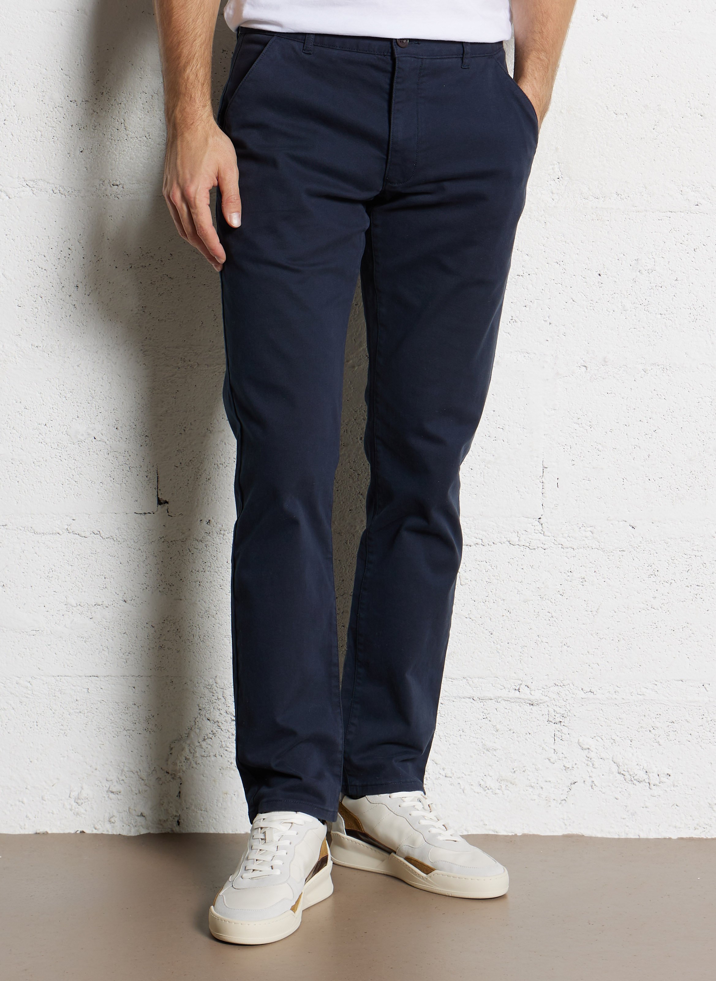 Straight-leg organic cotton-blend pants FARAH