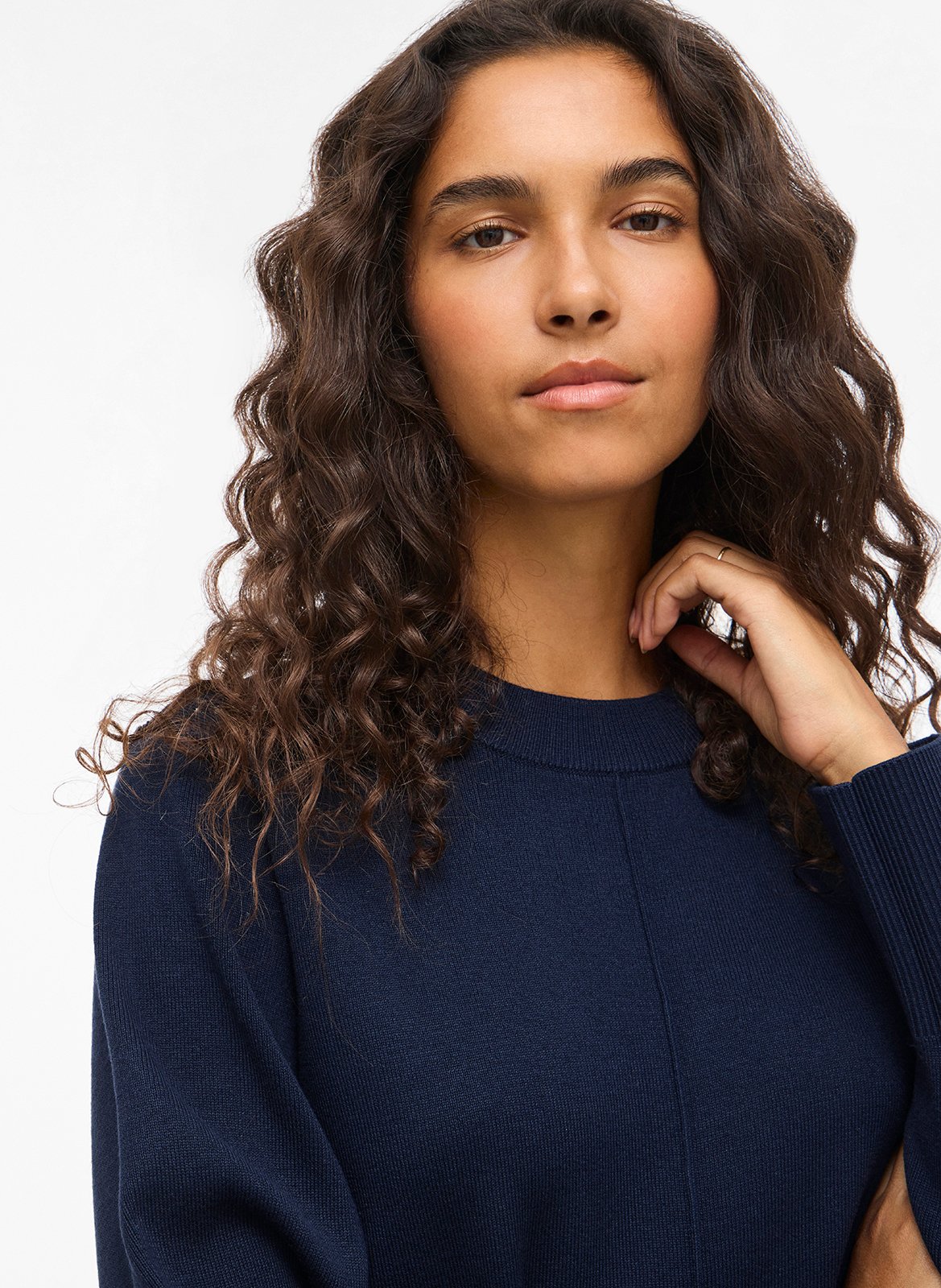 Pull col rond  VILA Bleu