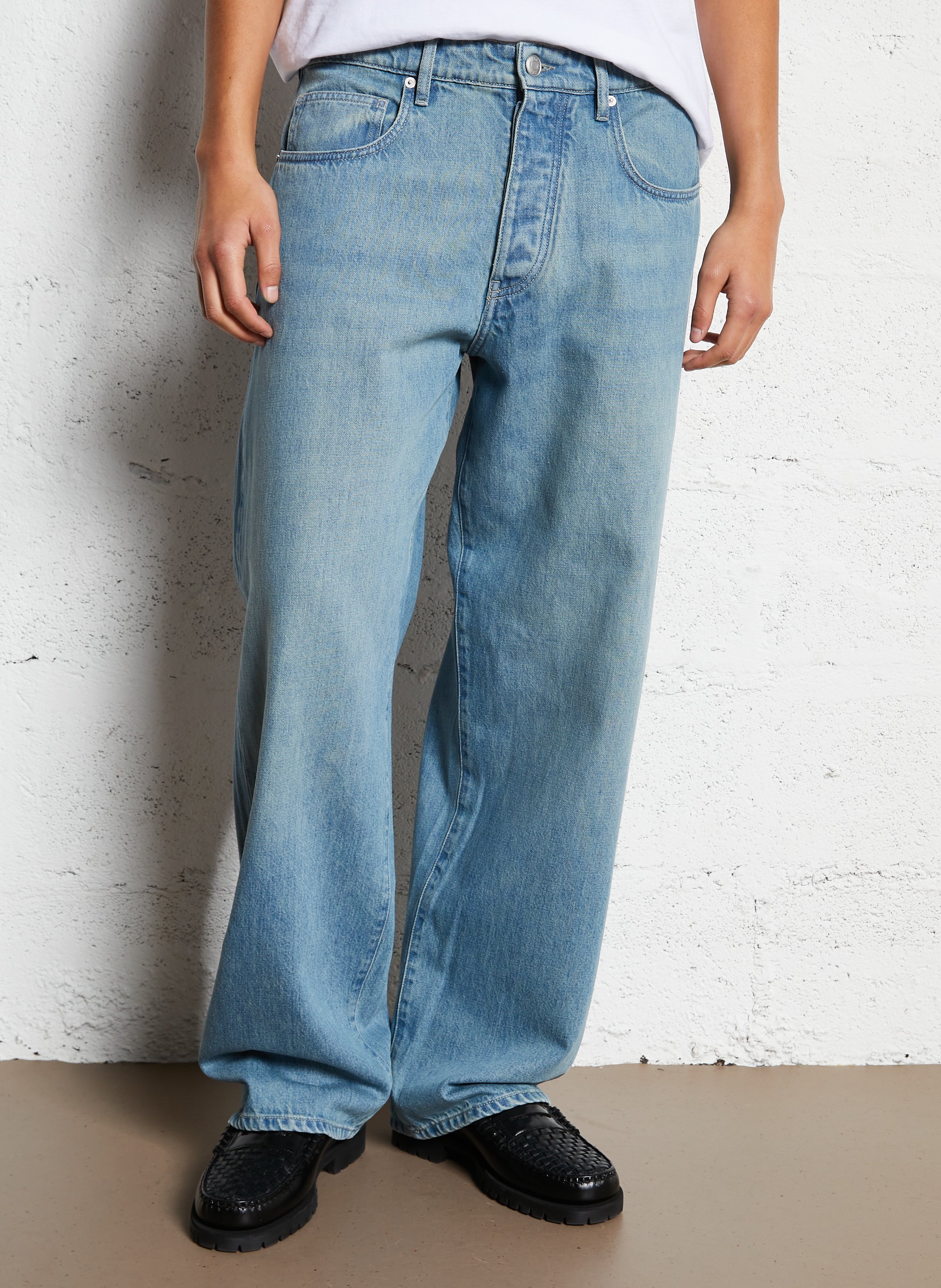 Gerade geschnittene Jeans mit Umschlag IKKS Blau