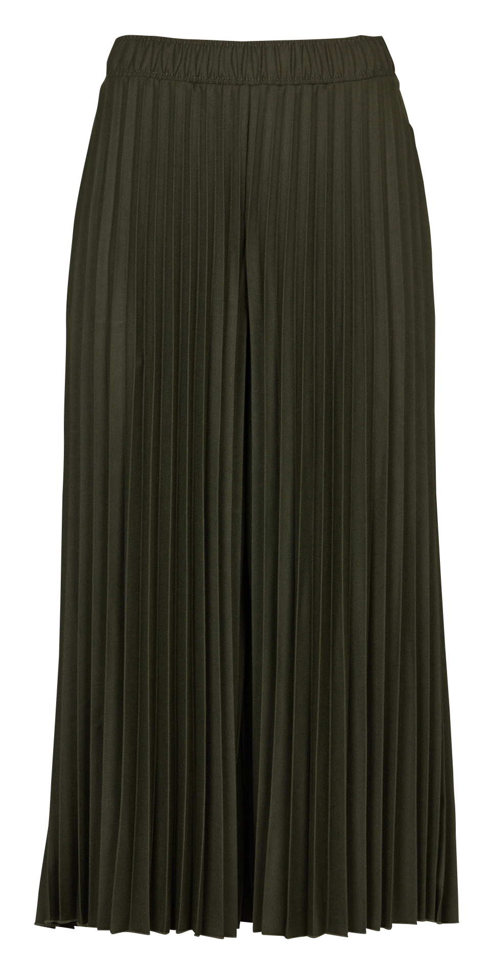 Pantalon large en flanelle plissée LA FEE MARABOUTEE Vert