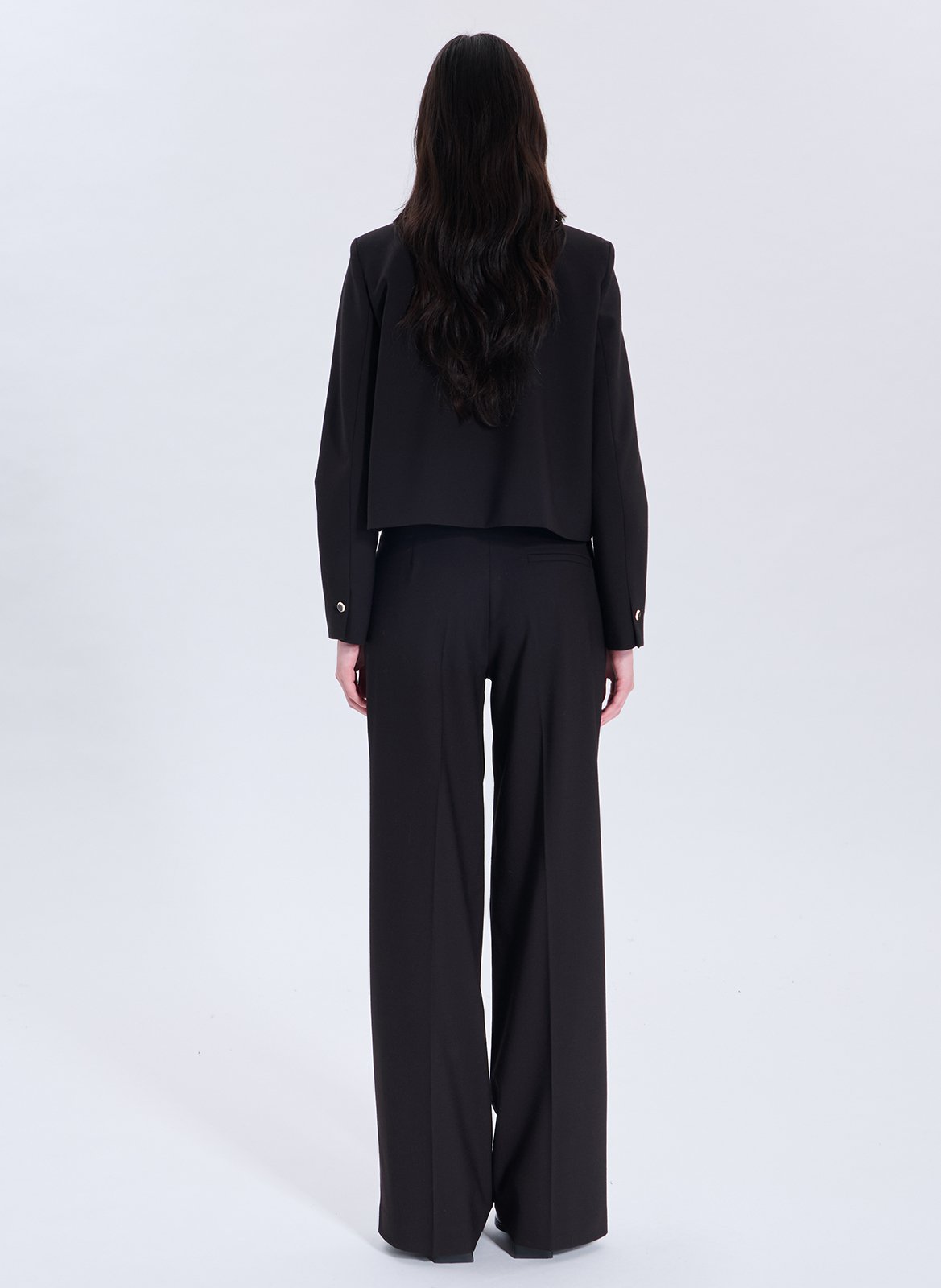 Fitted Buttoned Short Jacket ZAPA Brown