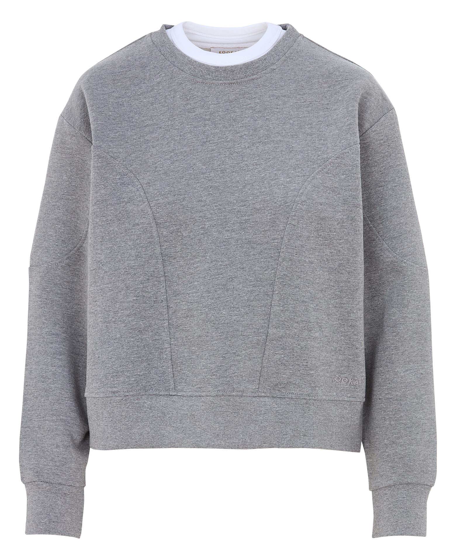 Sweat col rond en coton mélangé KOOKAI Gris