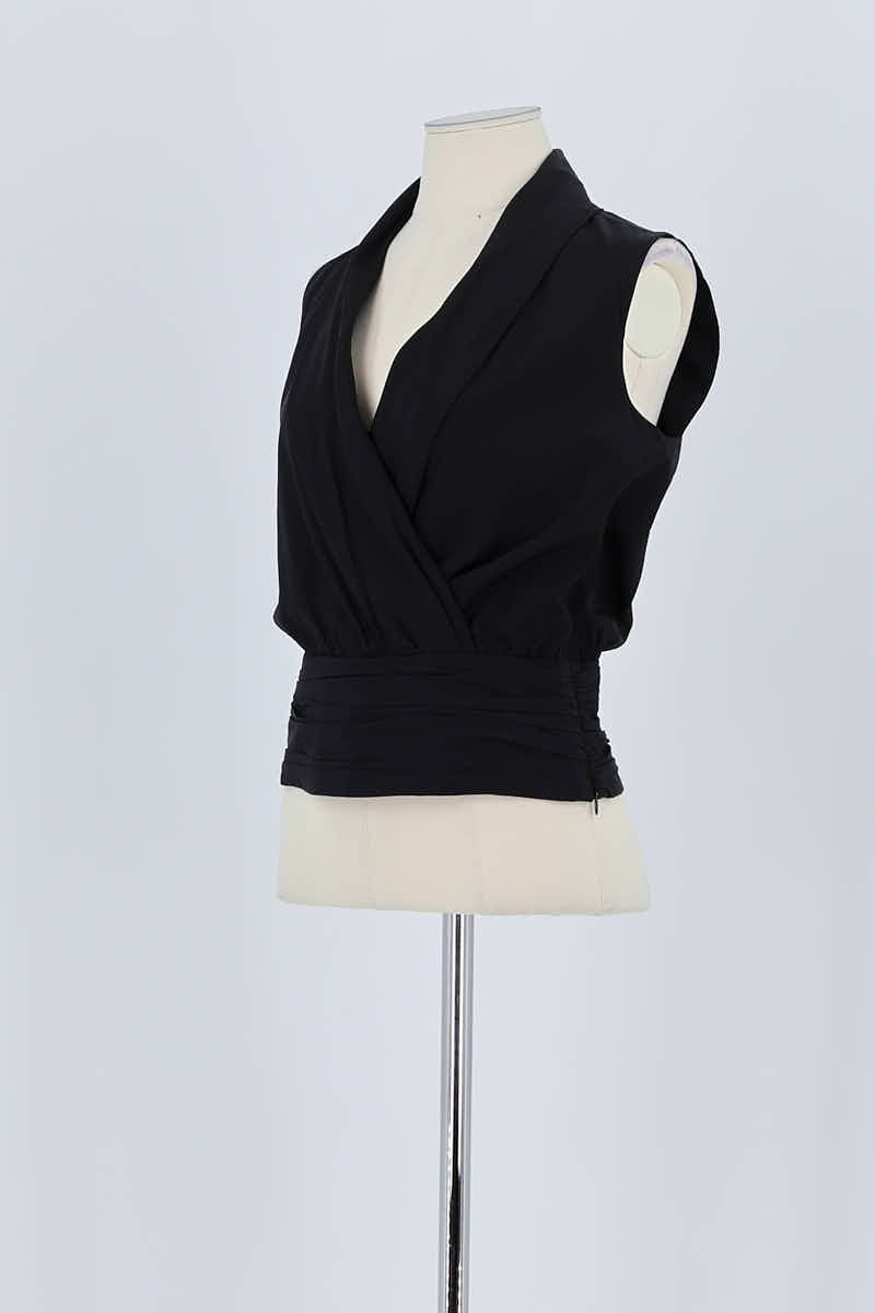 Azawood sleeveless top ARMANI - SECONDE MAIN Black