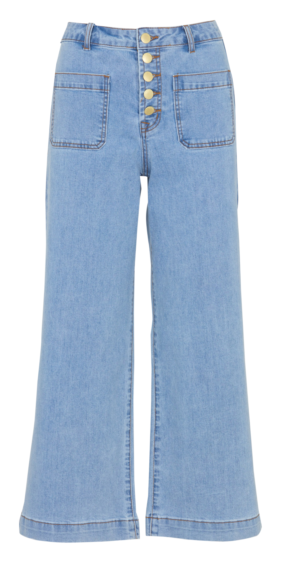 Weite Jeans aus Baumwoll-Mix LA PETITE ETOILE Blau